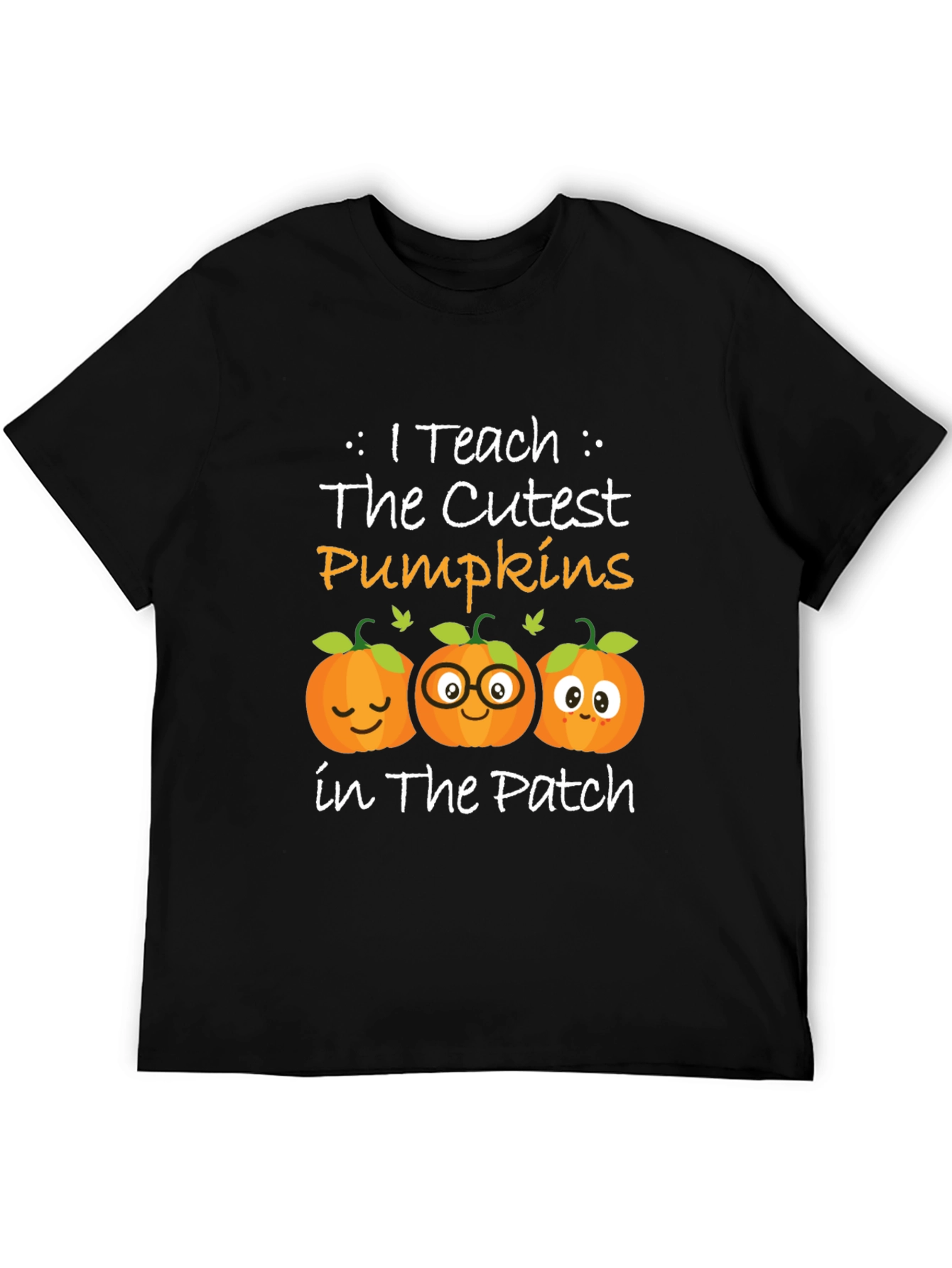 Cute Pumpkin Teacher T-Shirt - Fall Halloween