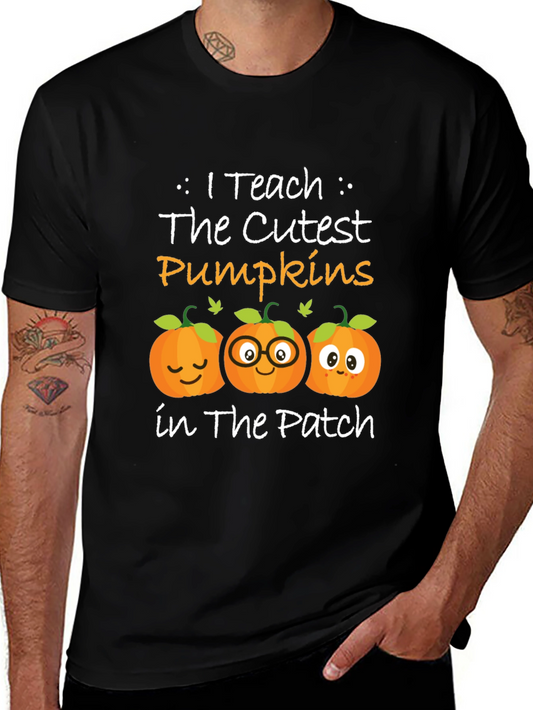 Cute Pumpkin Teacher T-Shirt - Fall Halloween