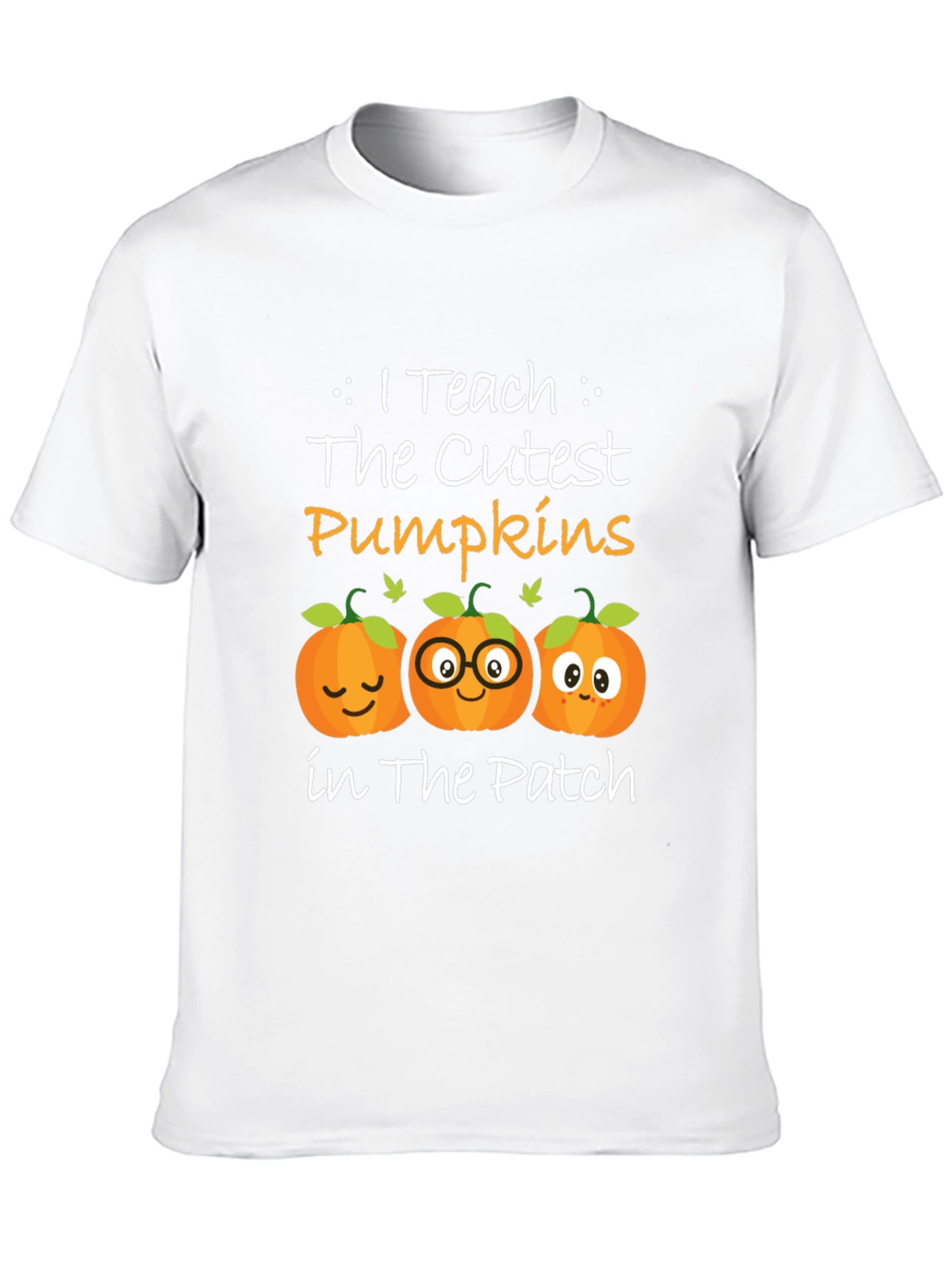 Cute Pumpkin Teacher T-Shirt - Fall Halloween
