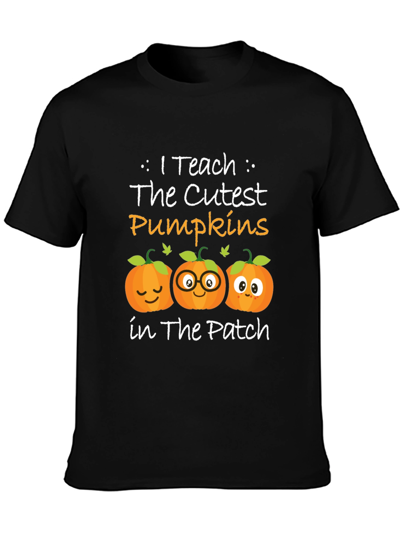 Cute Pumpkin Teacher T-Shirt - Fall Halloween