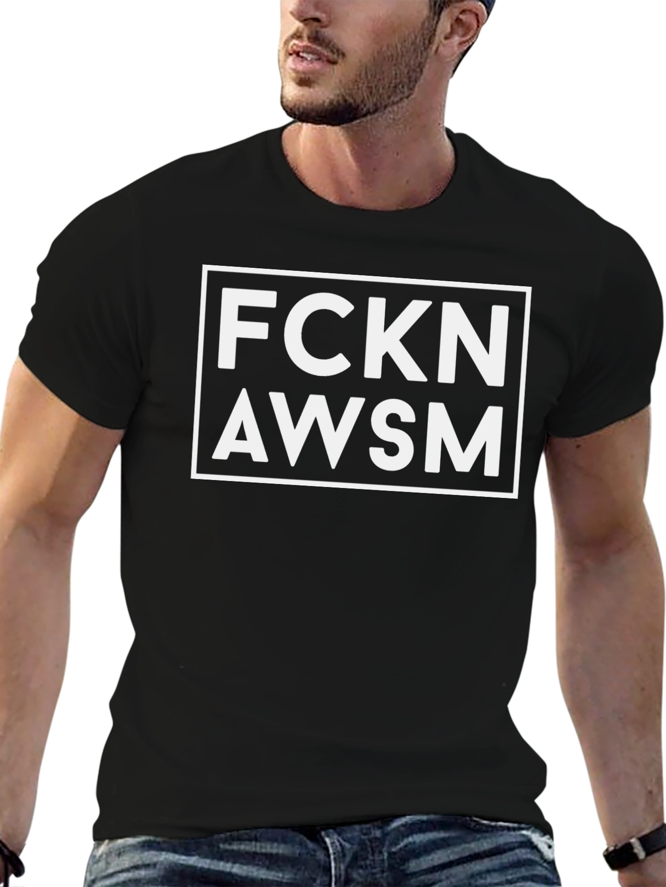 Fckn Awsm Graphic Tee - Bold Black T-Shirt