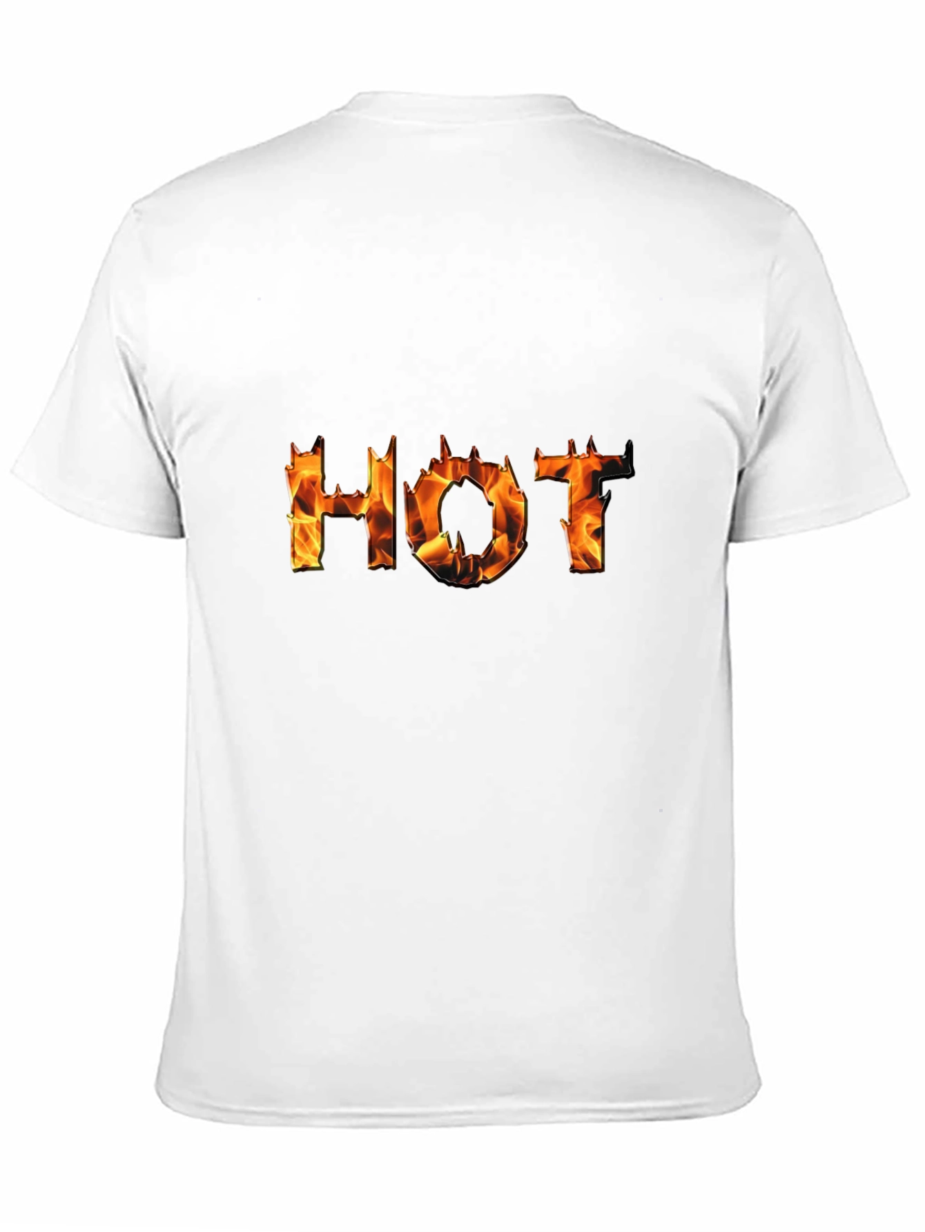 Hot Flame Graphic Black T-Shirt