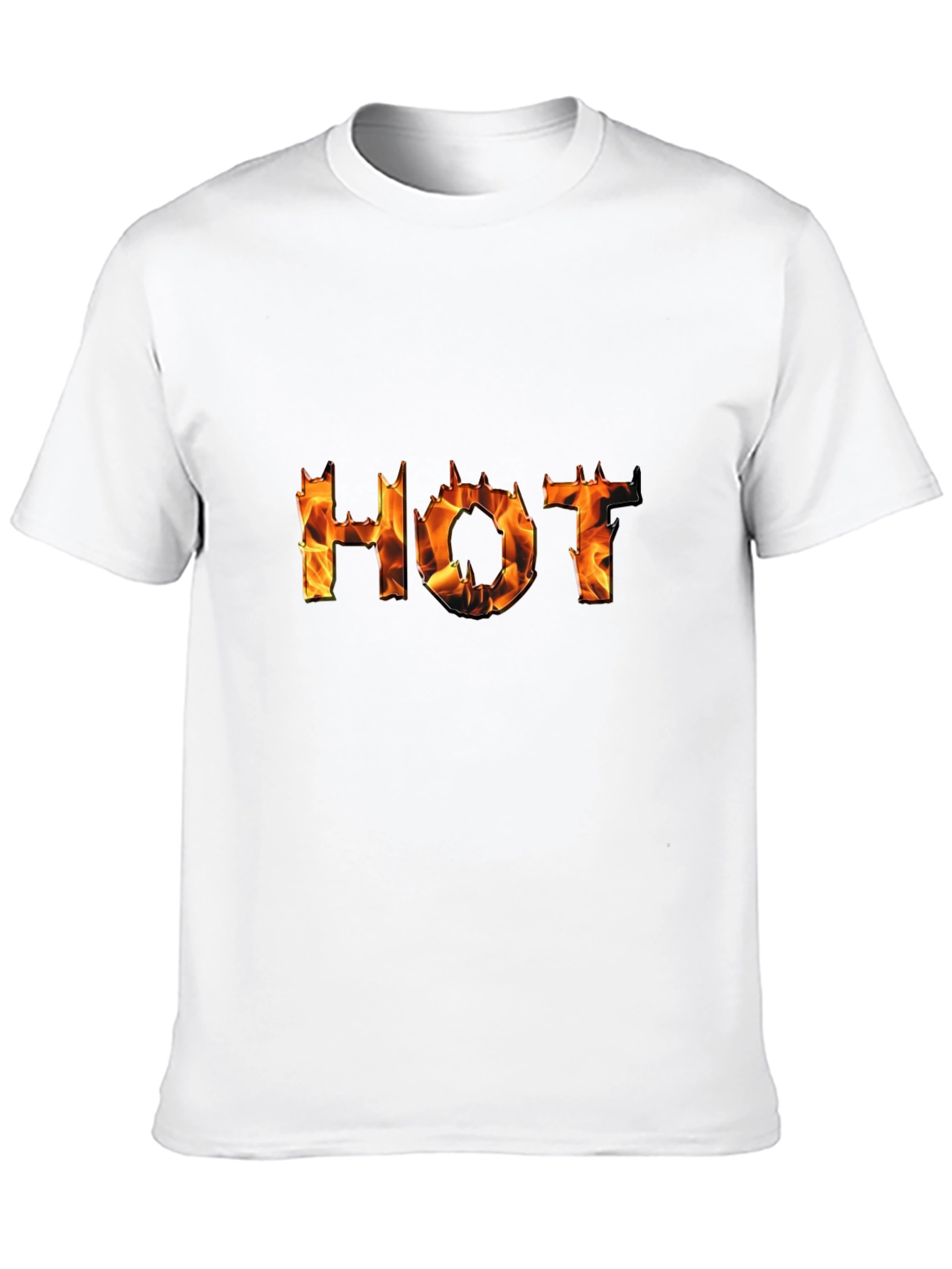 Hot Flame Graphic Black T-Shirt