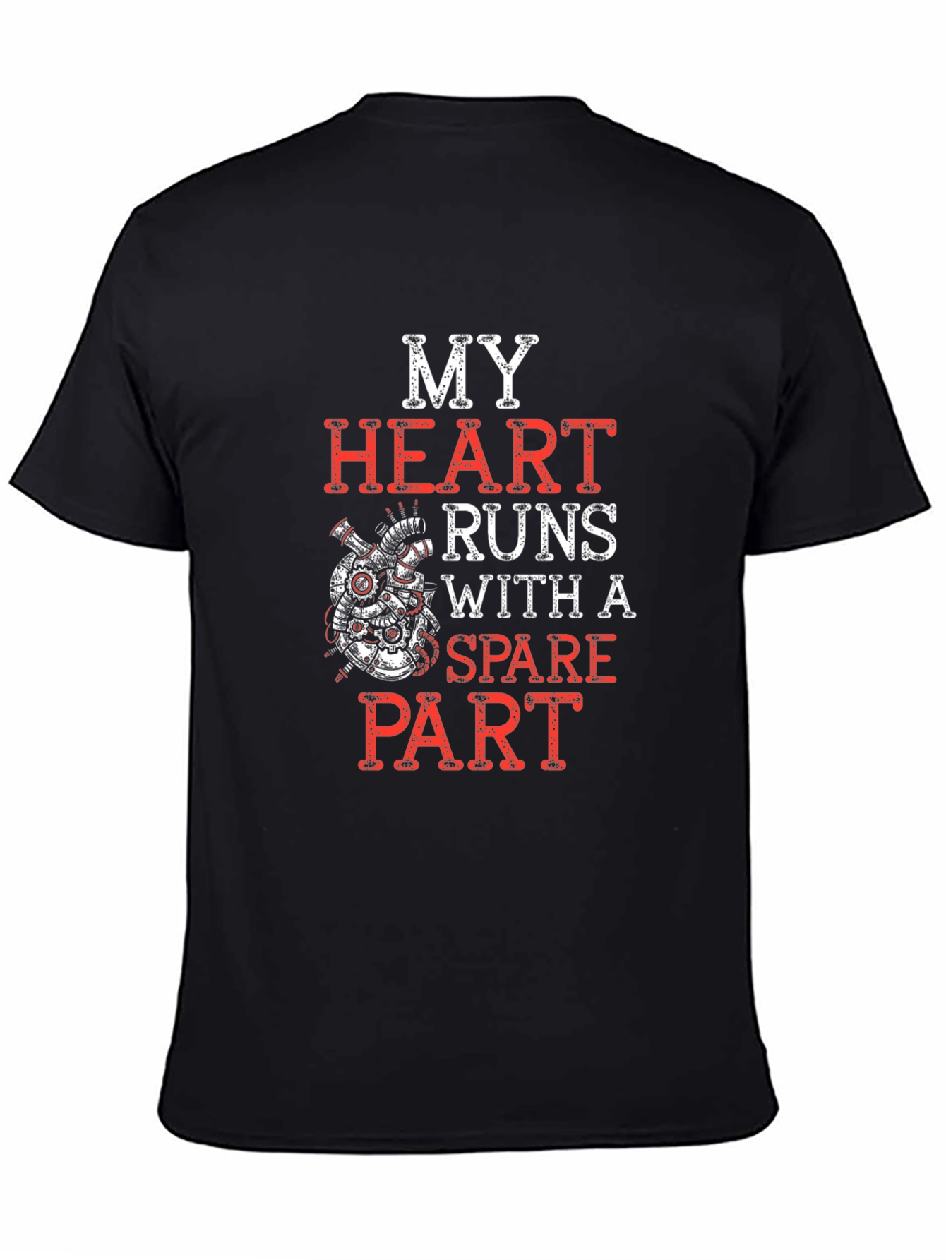 Spare Part Heart Graphic Novelty T-Shirt