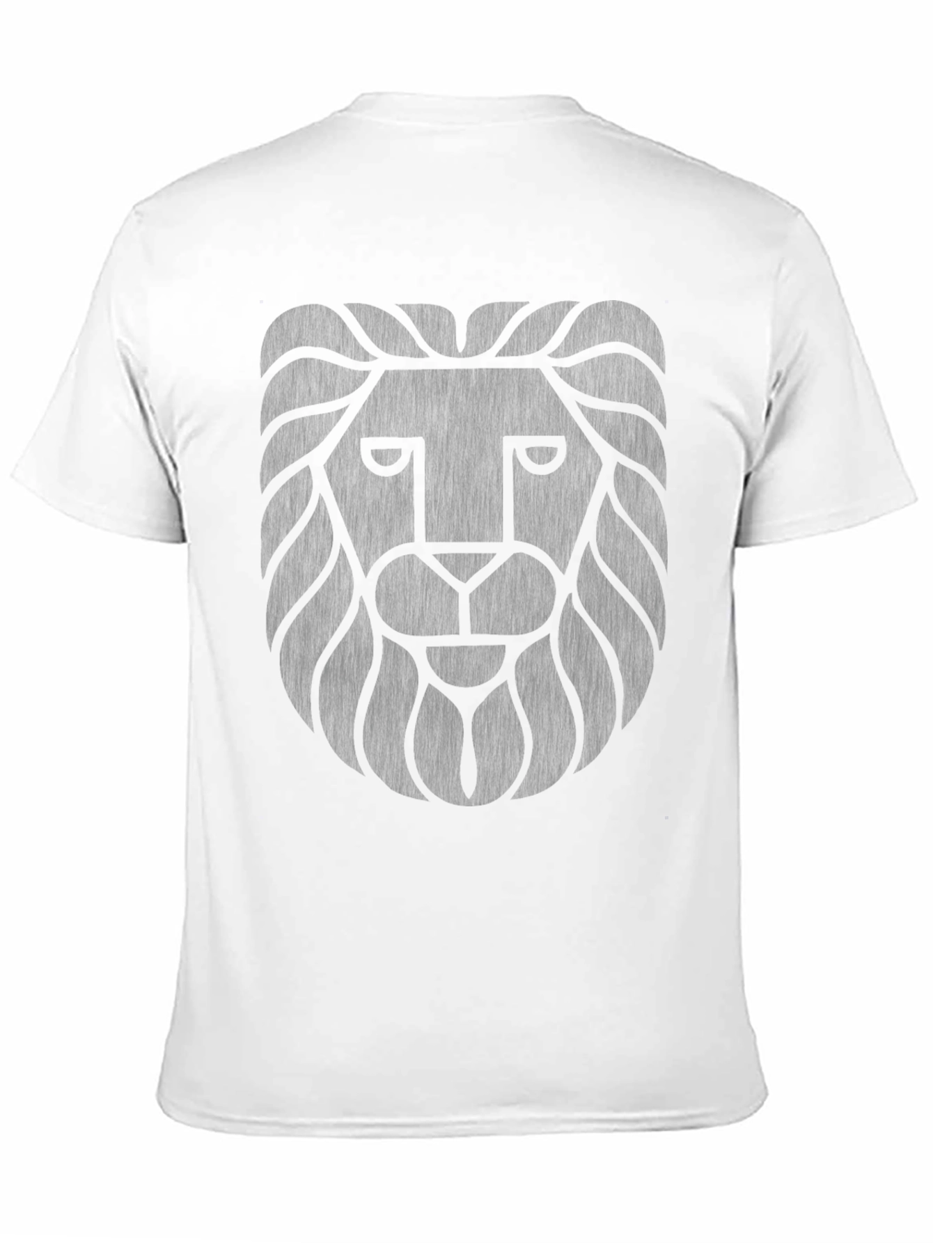 Mens Black Lion Graphic Crew Neck T-Shirt