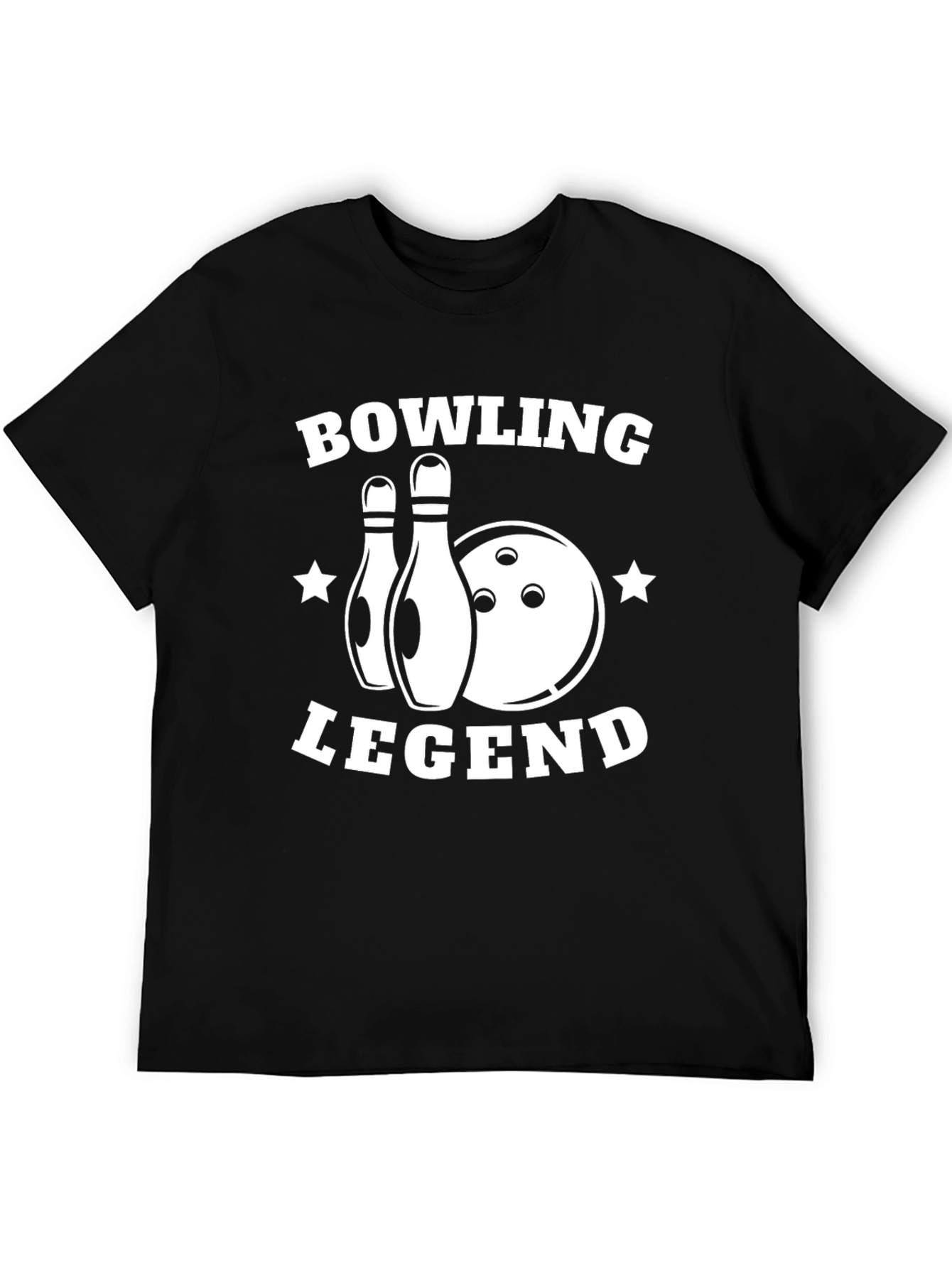 Bowling Legend Graphic T-Shirt - Black