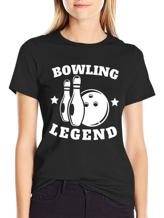 Bowling Legend Graphic T-Shirt - Black