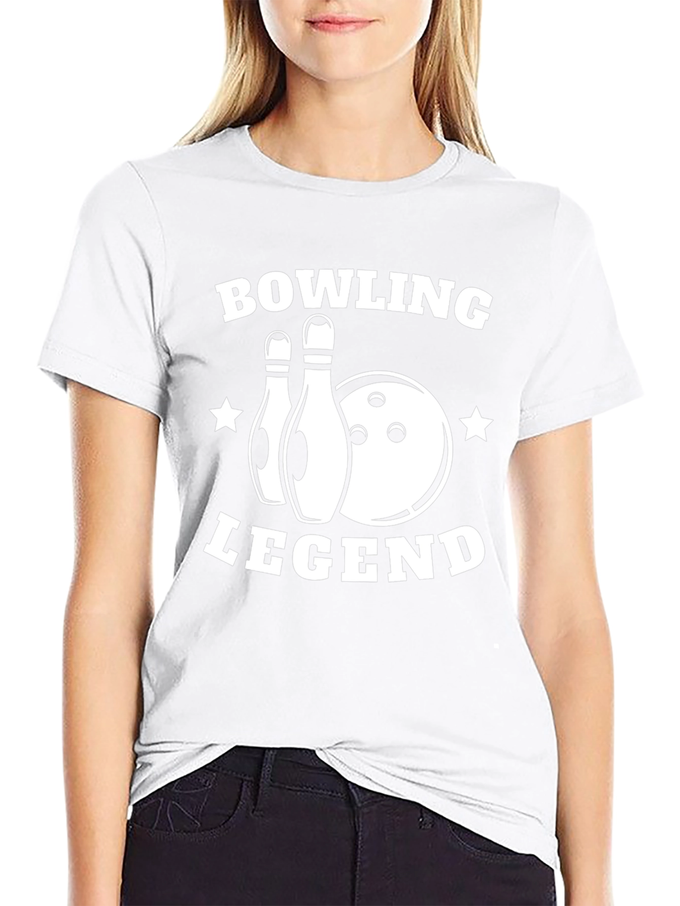 Bowling Legend Graphic T-Shirt - Black