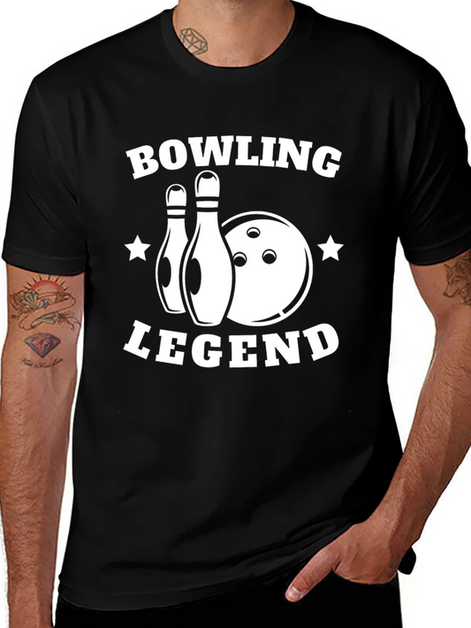 Bowling Legend Graphic T-Shirt - Black