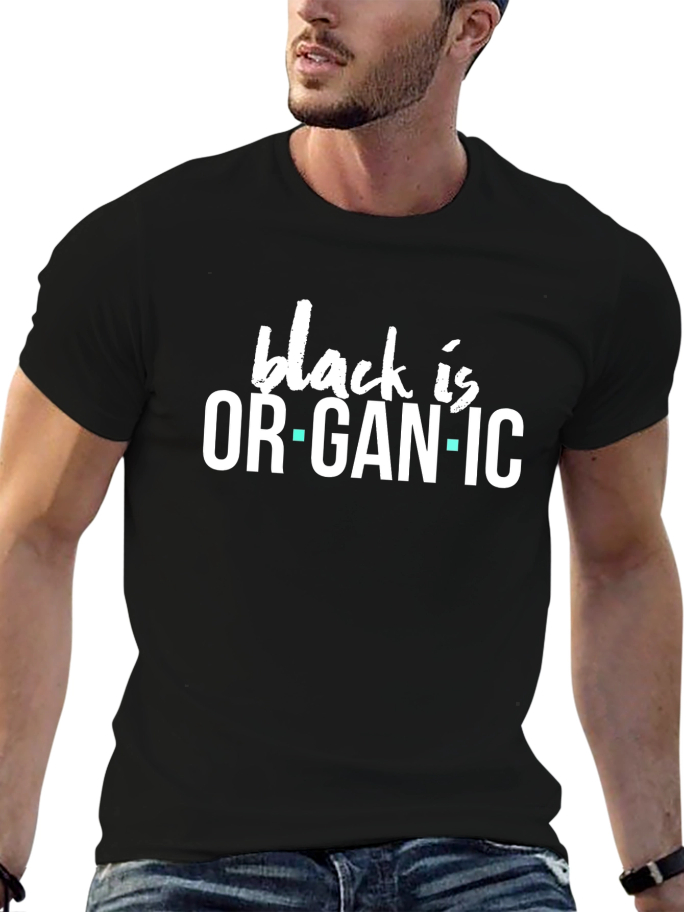 Black is Organic Graphic Tee