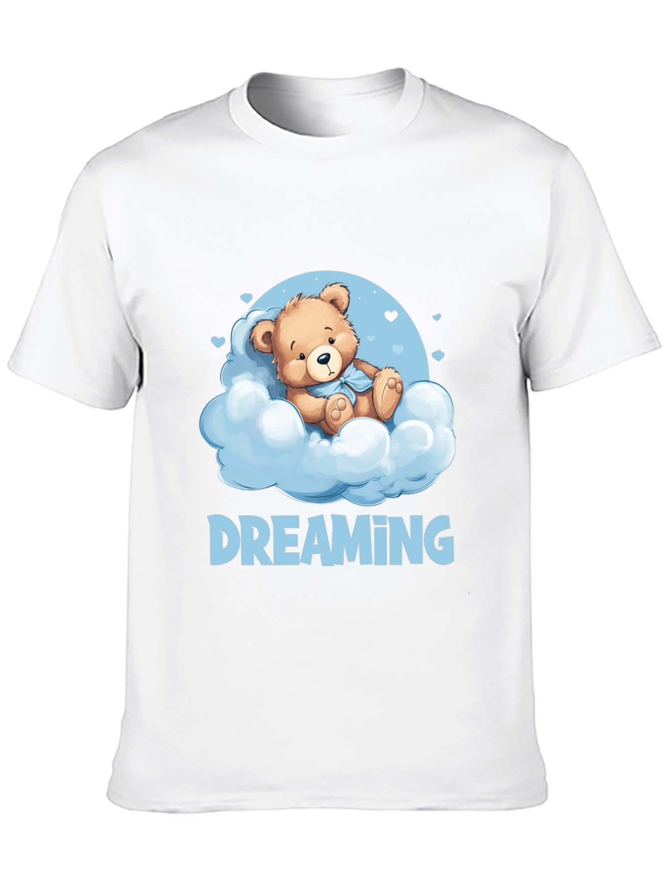 Dreaming Bear T-Shirt - Cute Cloud Design