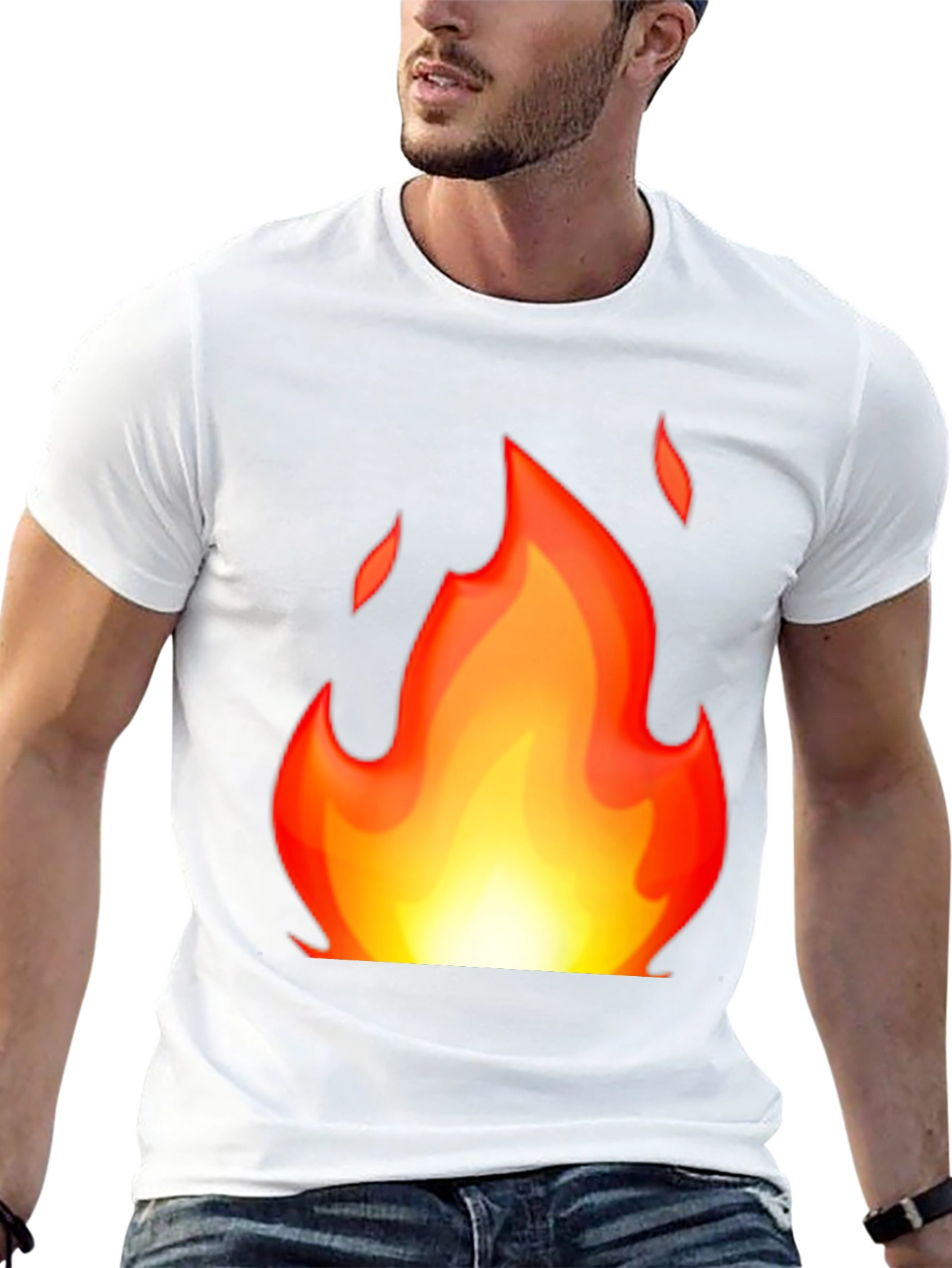 Flaming Hot Graphic Tee - Black