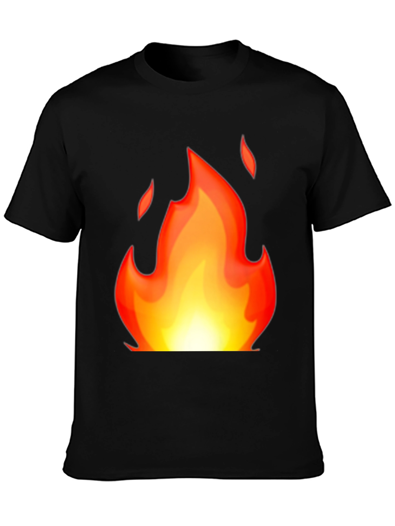 Flaming Hot Graphic Tee - Black