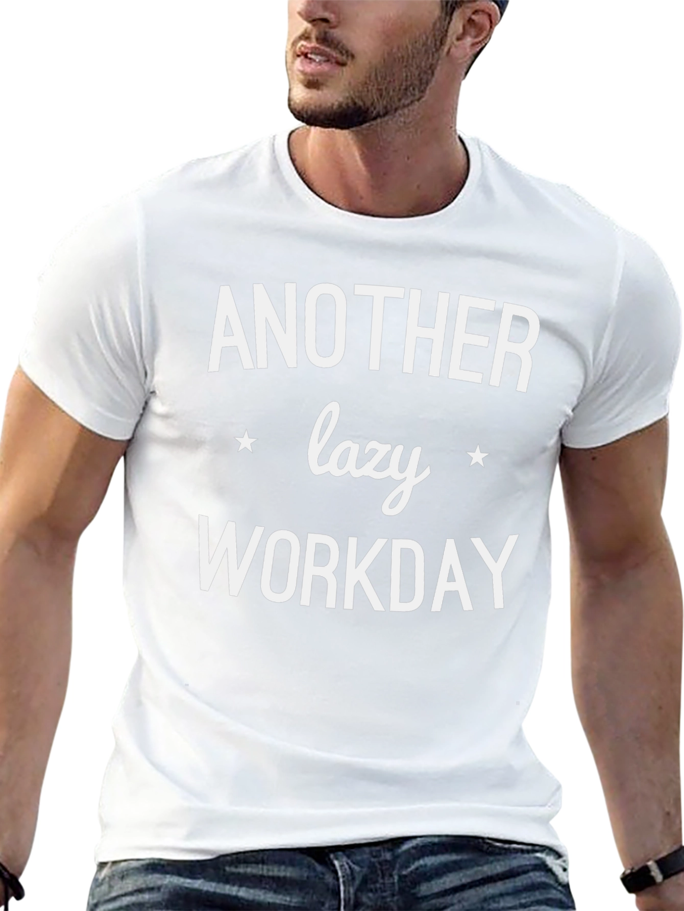 Another Lazy Workday T-Shirt - Comfy Black Tee