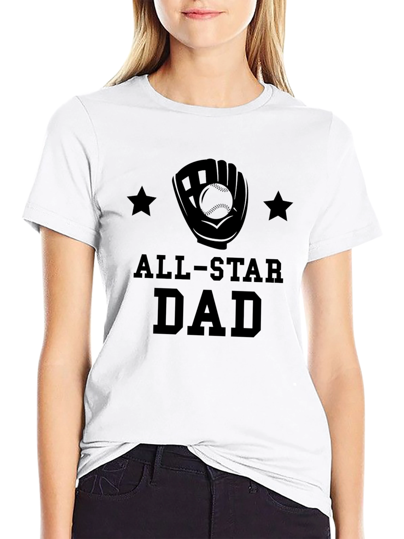 All-Star Dad Graphic Tee - Baseball Lover Gift