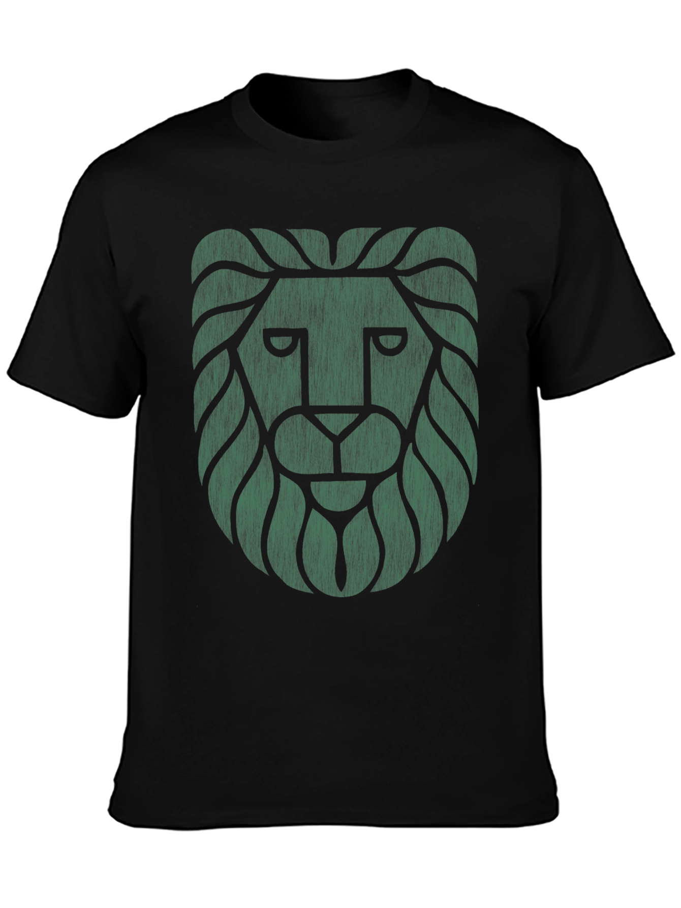 Lion Graphic Tee - Cool Design Black T-Shirt