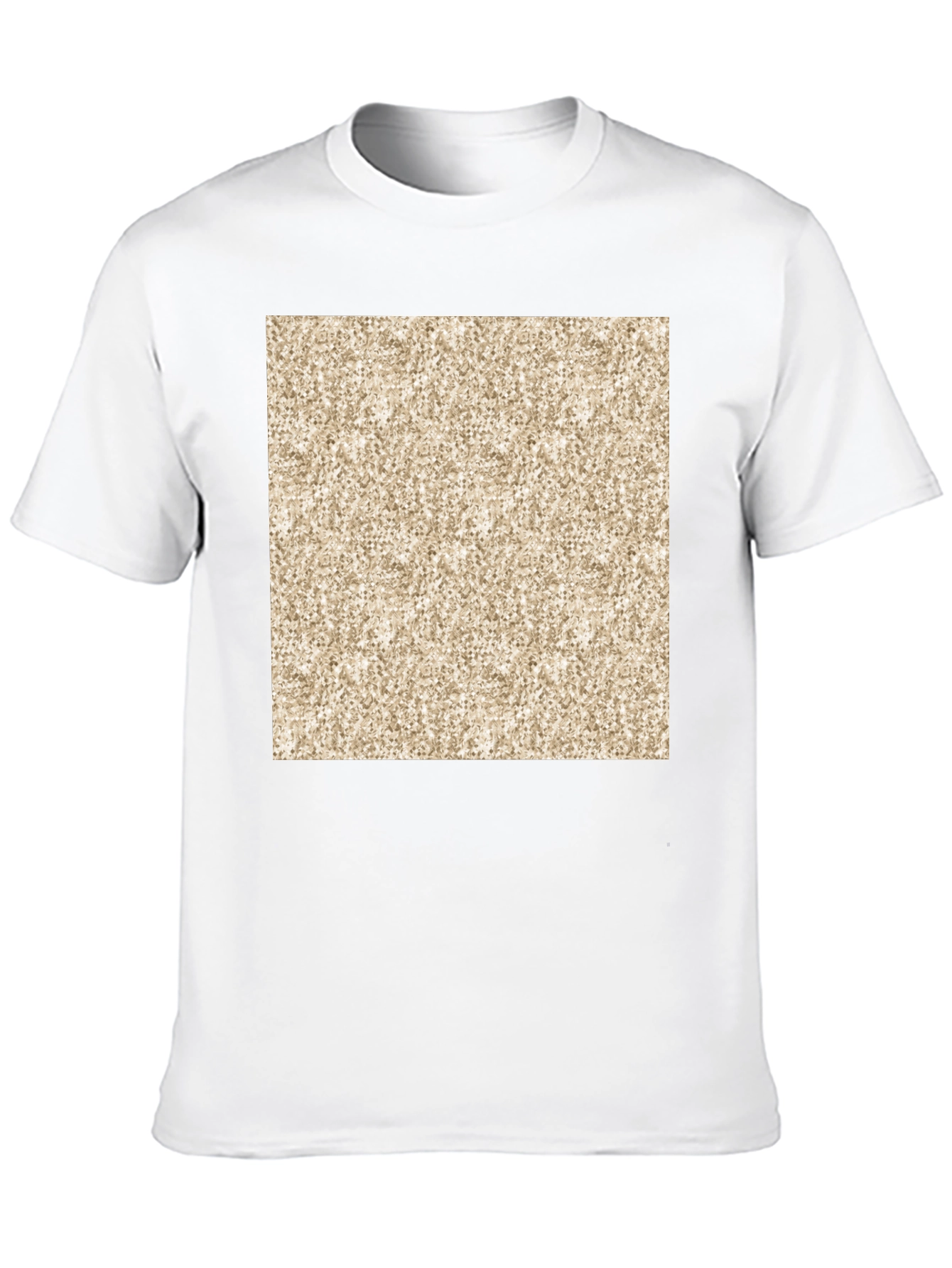Abstract Pattern Print Black T-Shirt