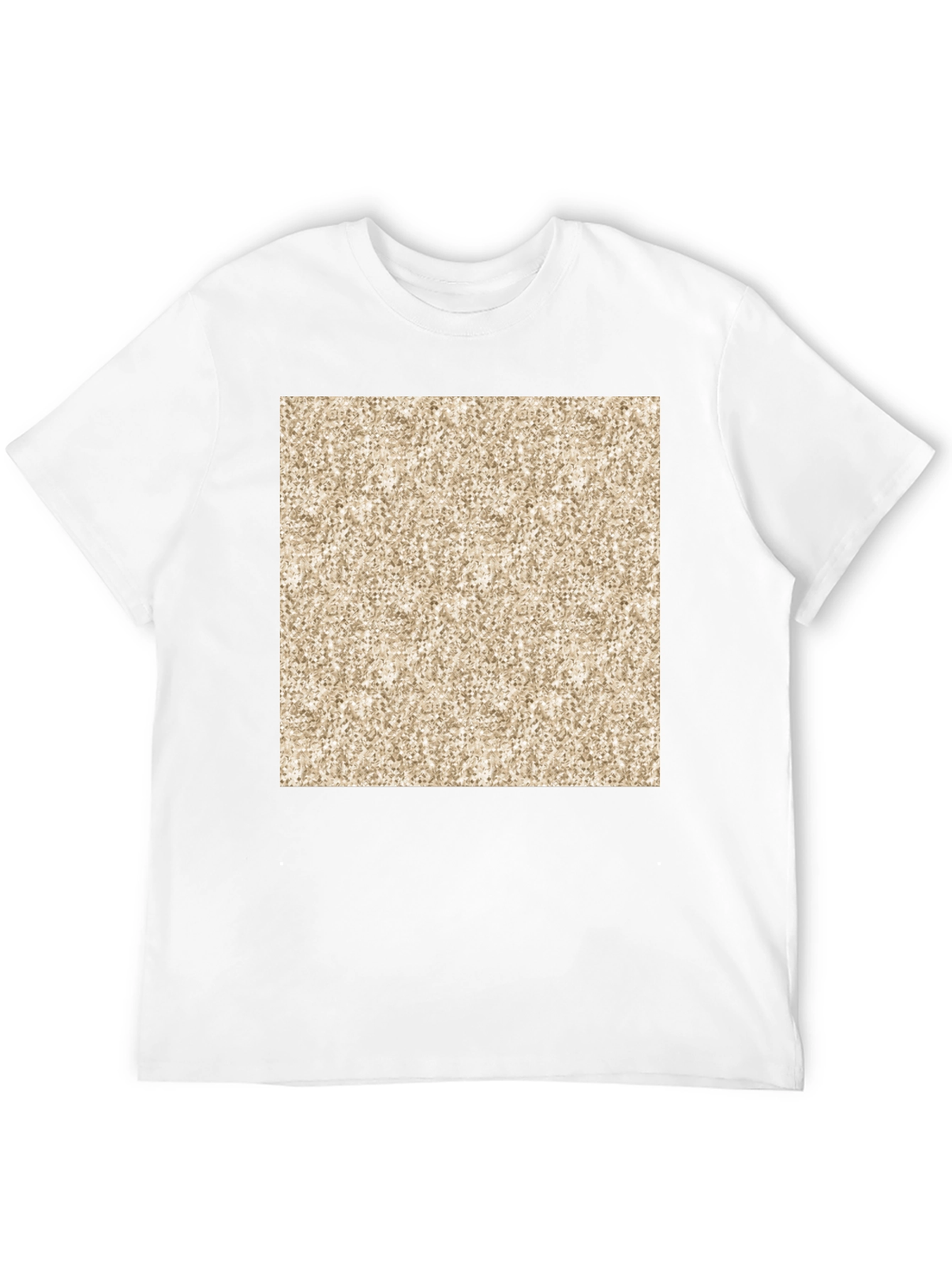 Abstract Pattern Print Black T-Shirt