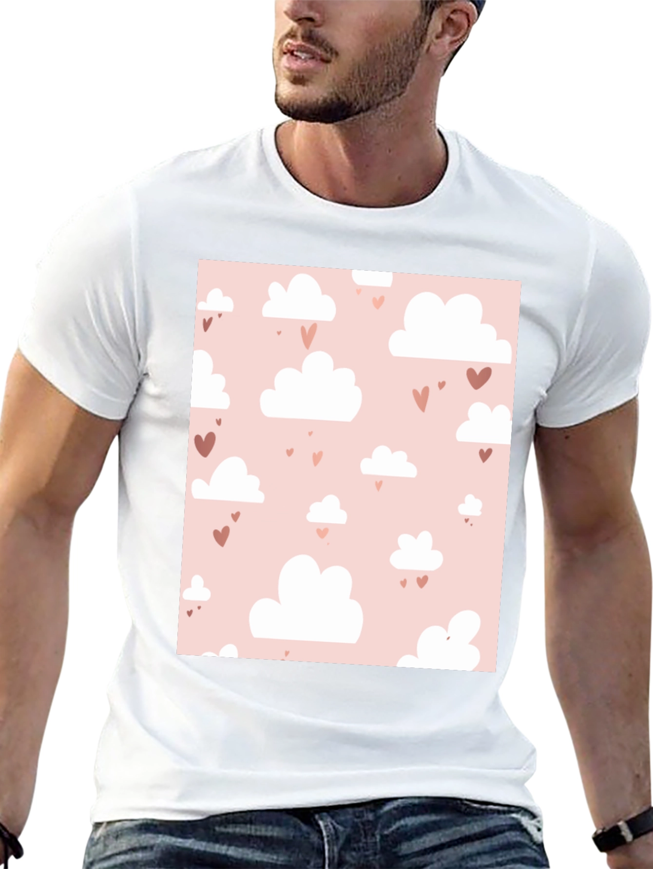 Cute Cloud and Hearts T-Shirt