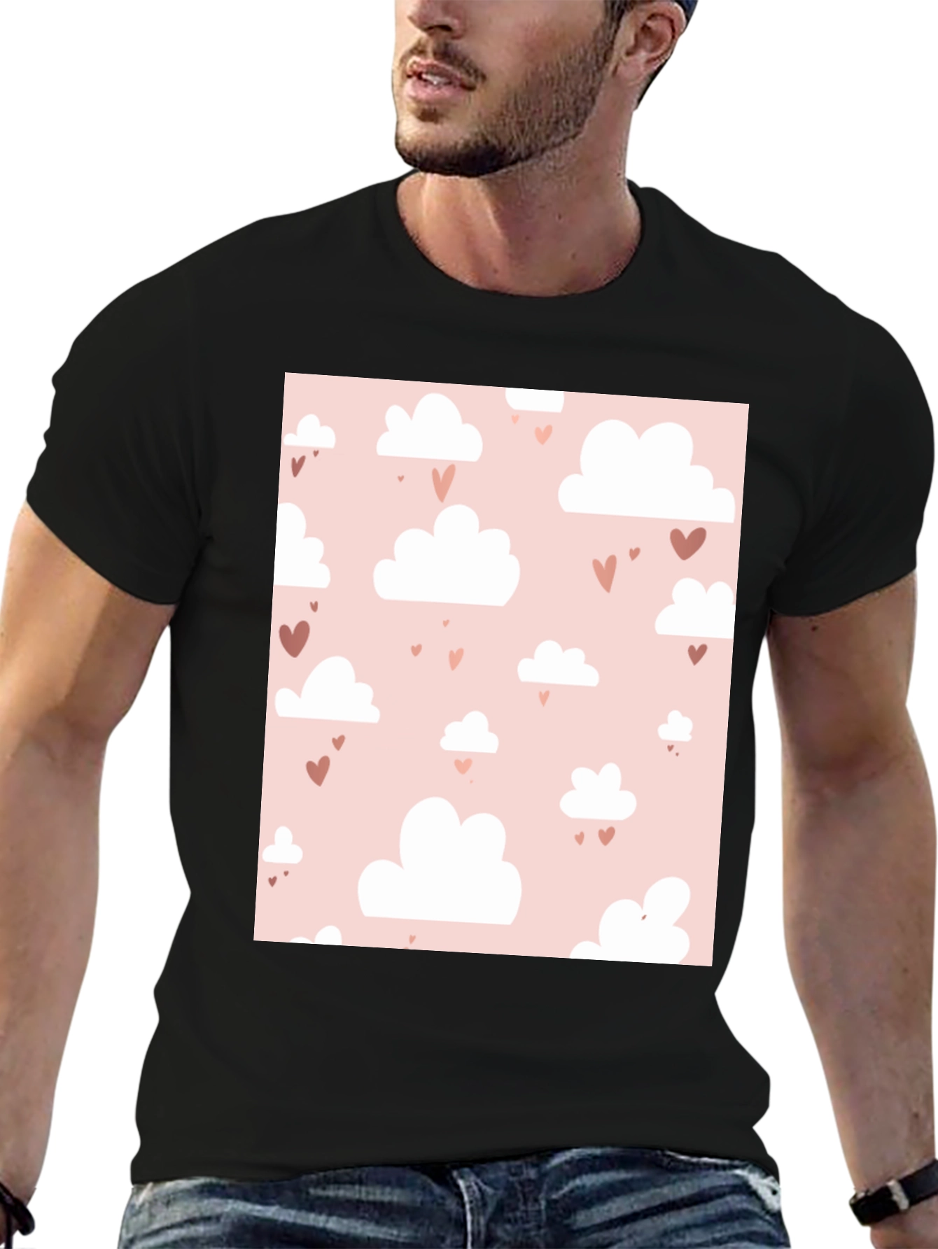 Cute Cloud and Hearts T-Shirt
