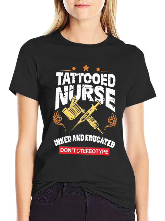 Tattooed Nurse Graphic Tee