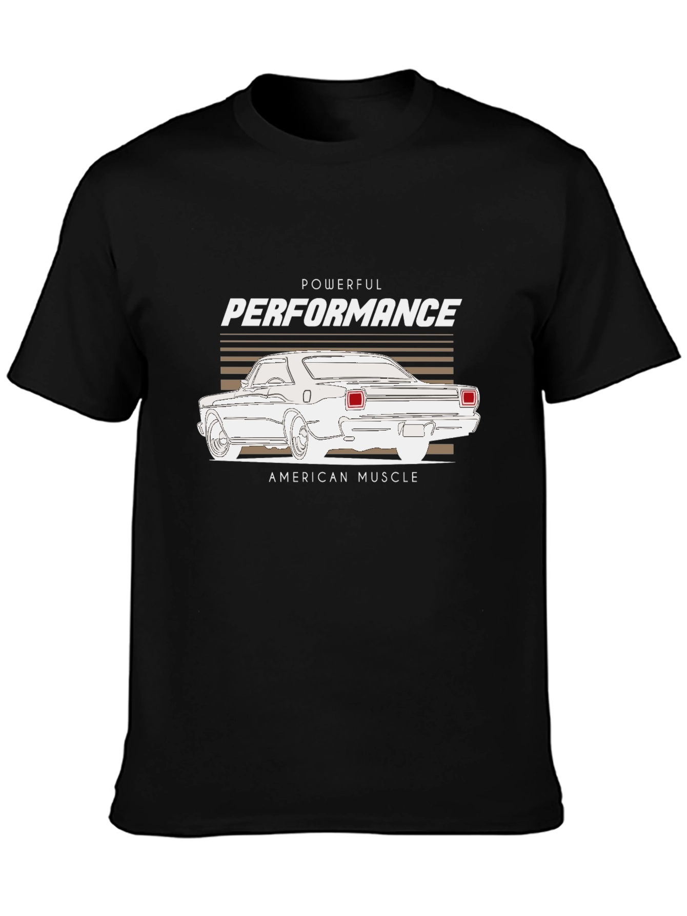Powerful Performance Muscle Car Graphic Tee