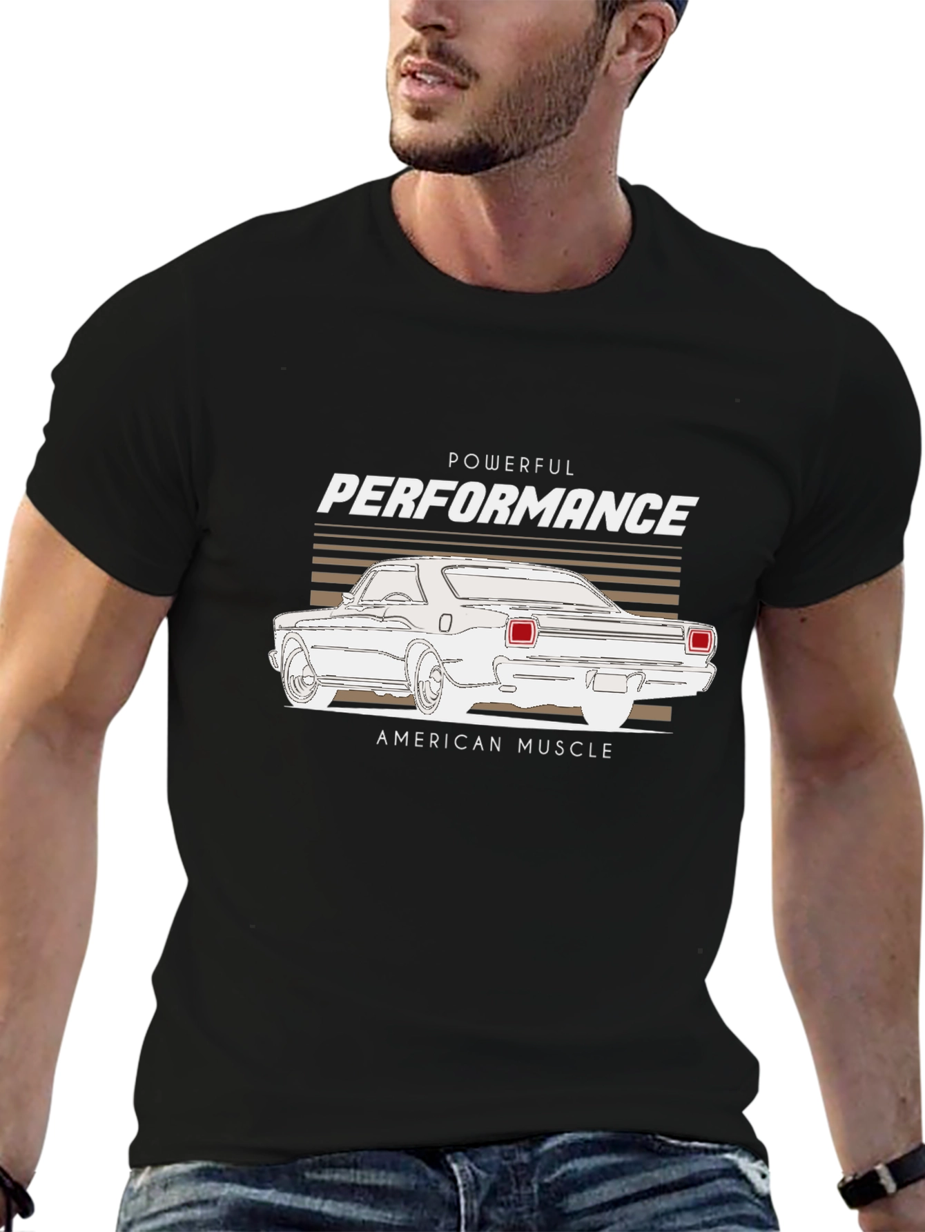 Powerful Performance Muscle Car Graphic Tee