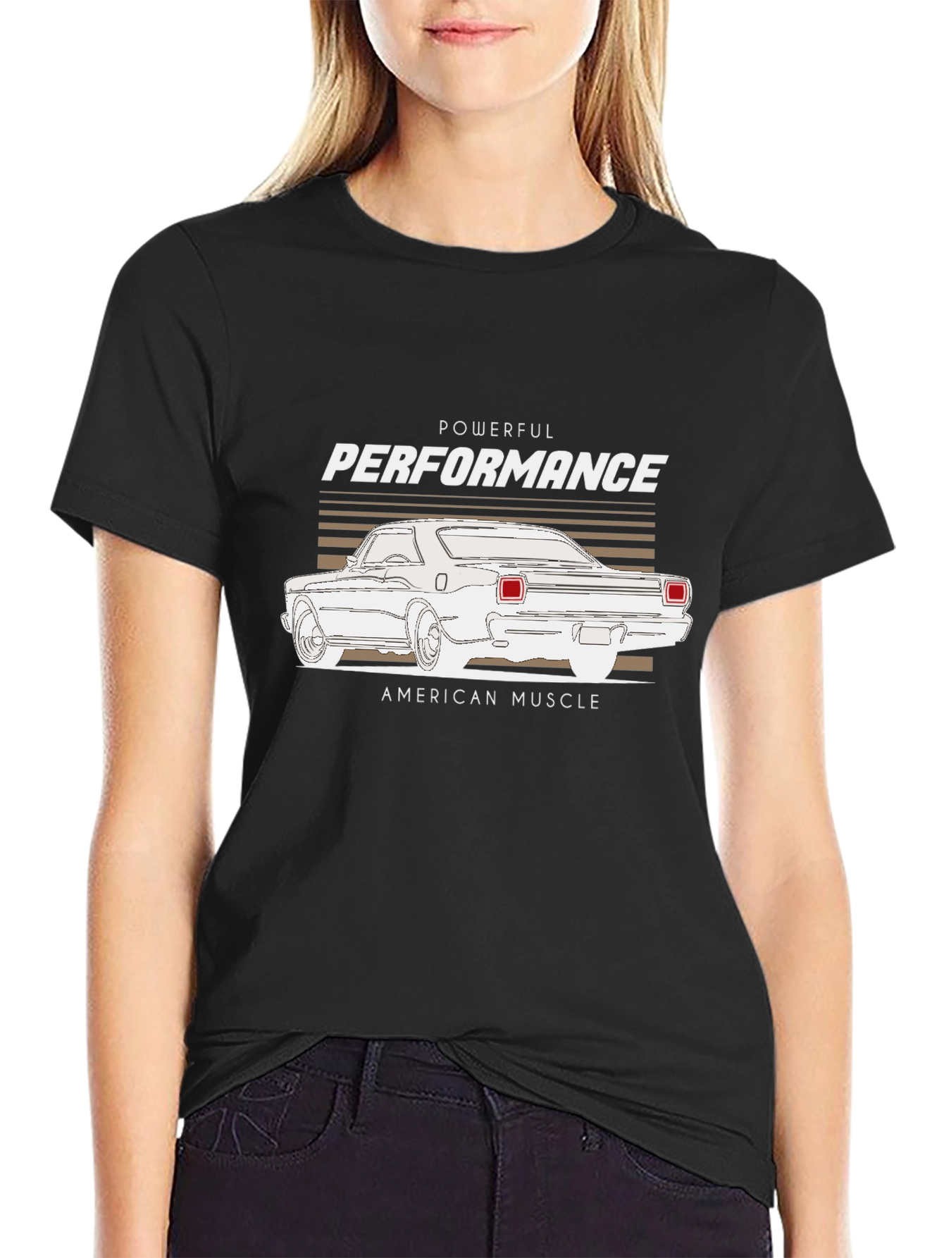 Powerful Performance Muscle Car Graphic Tee