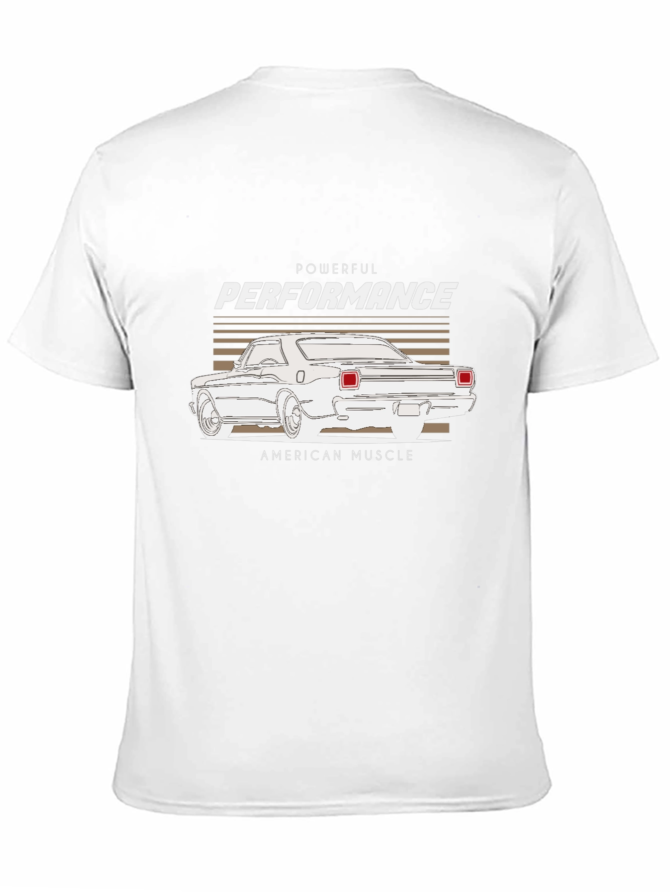 Powerful Performance Muscle Car Graphic Tee