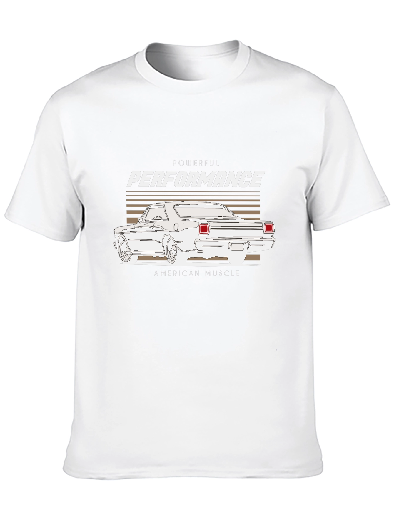 Powerful Performance Muscle Car Graphic Tee