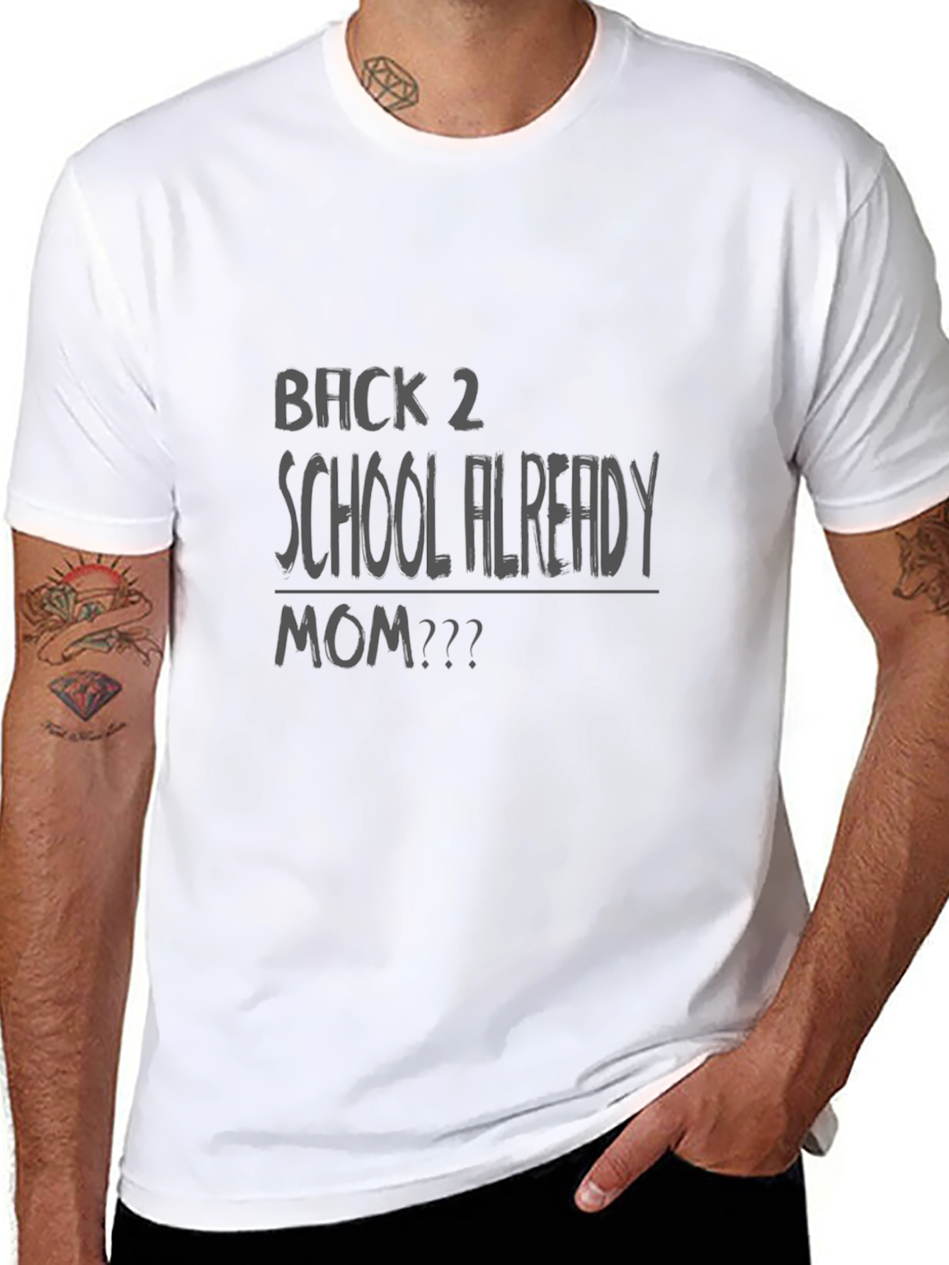 Back 2 School Ready Mom Black T-Shirt