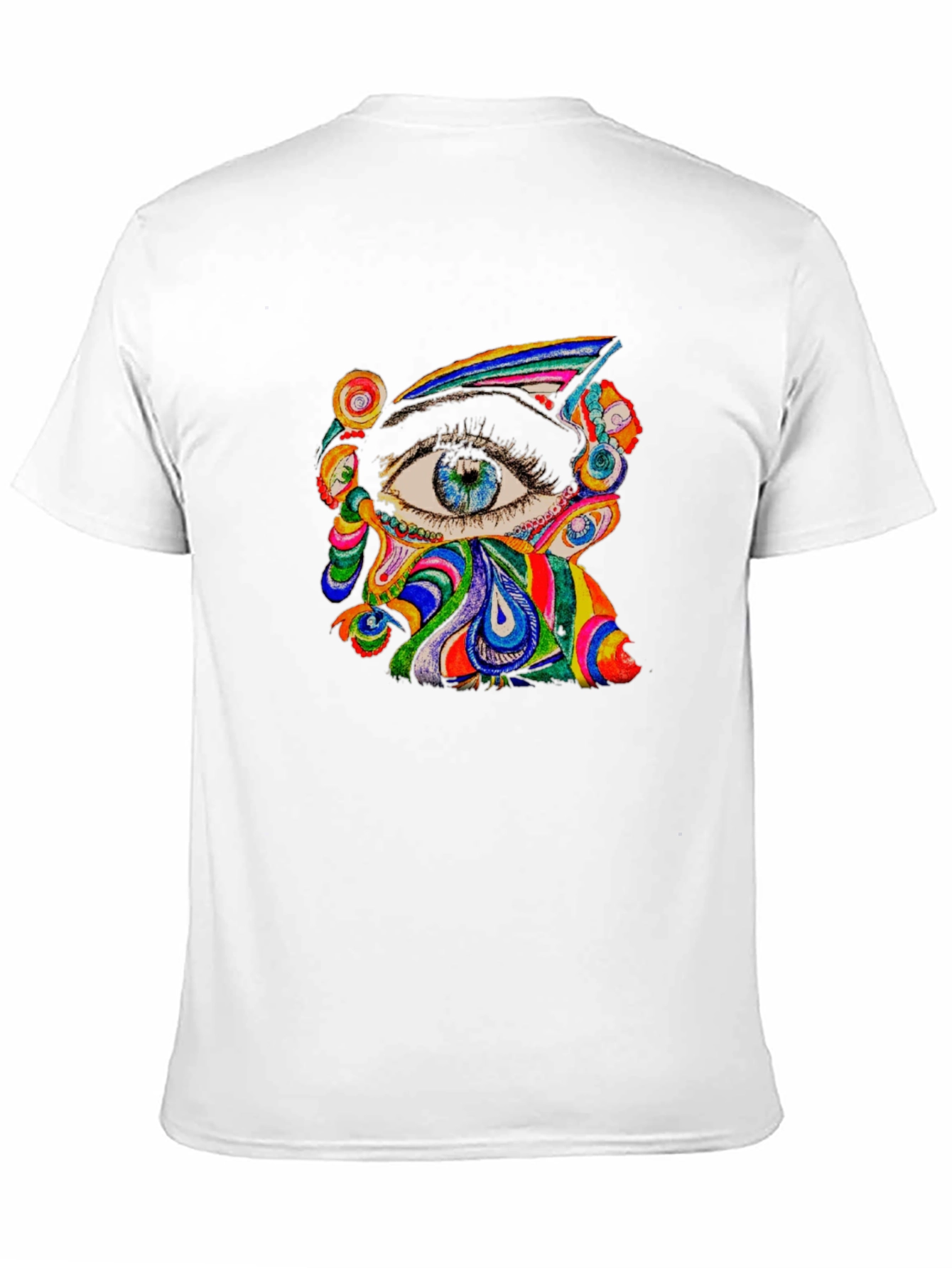Psychedelic Eye Graphic Tee - Black