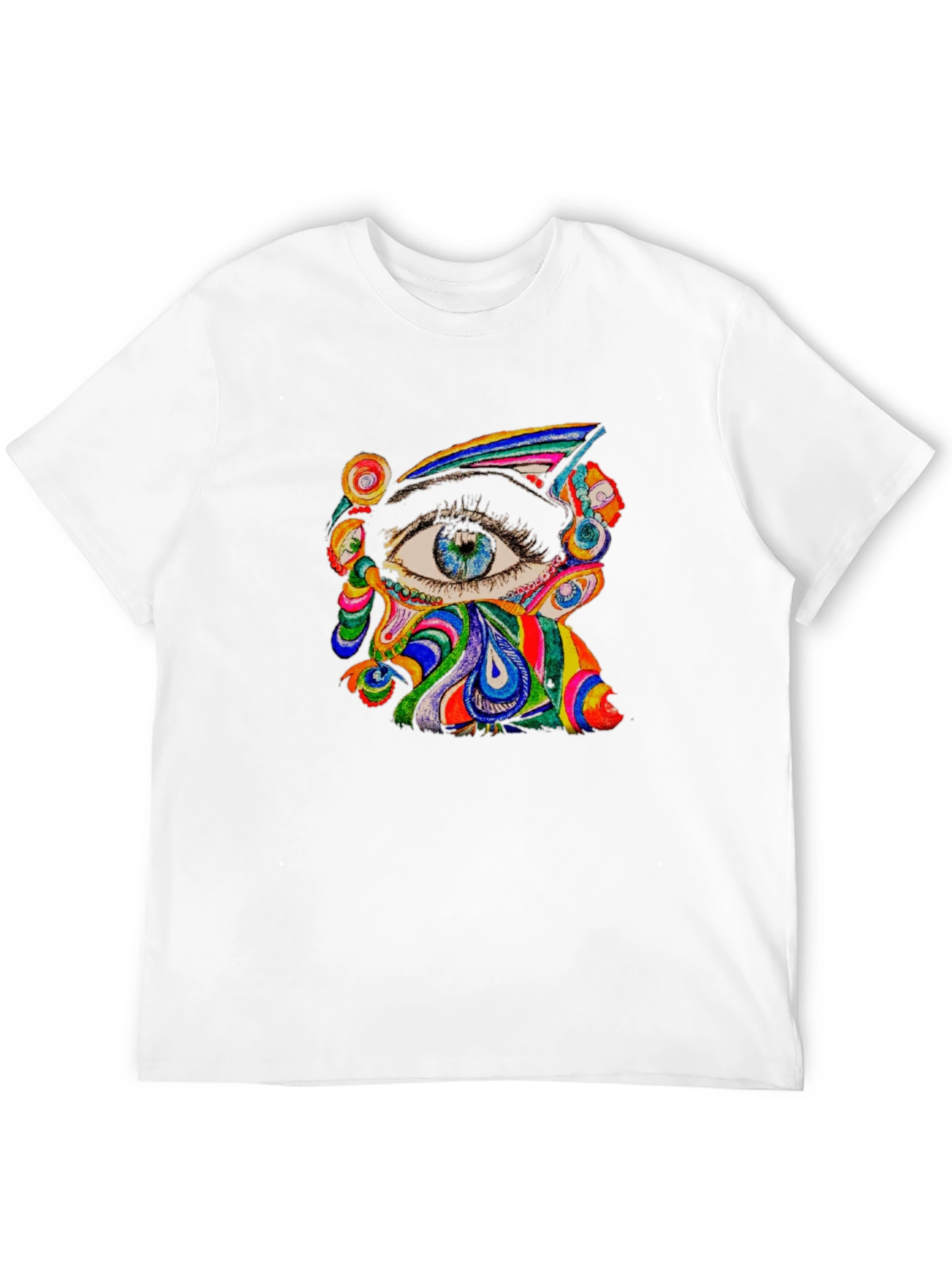 Psychedelic Eye Graphic Tee - Black