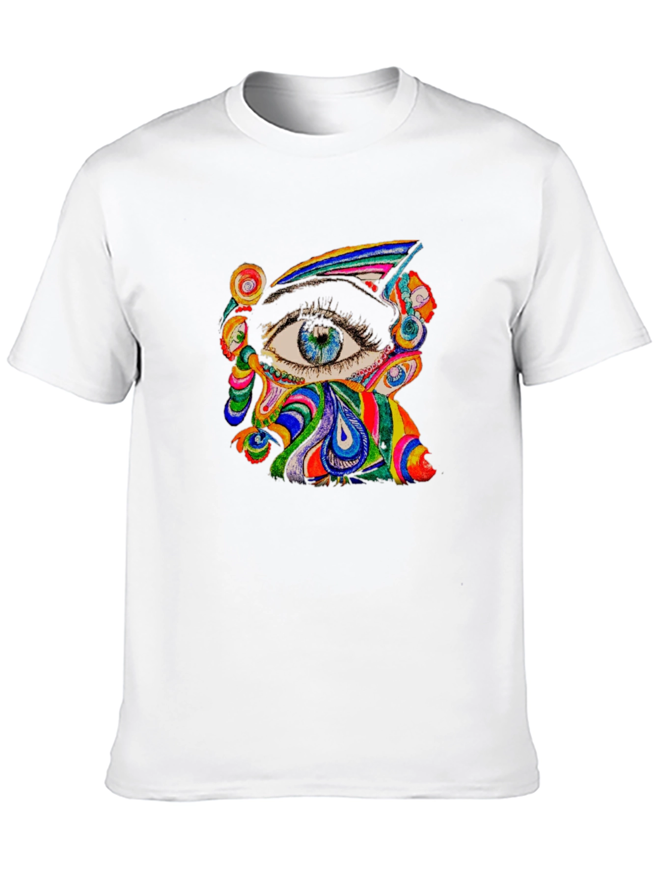 Psychedelic Eye Graphic Tee - Black