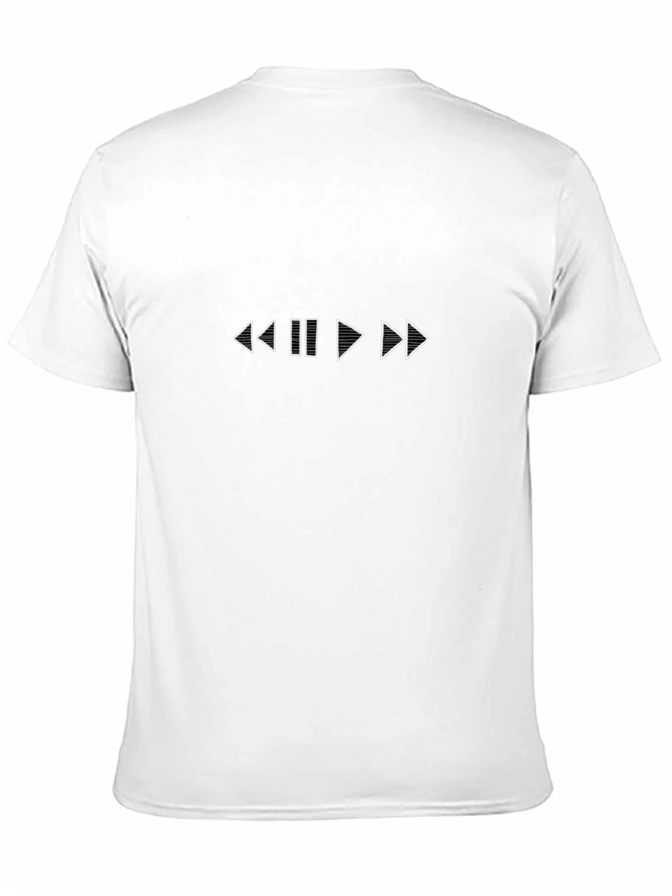 Music Controls Graphic Tee - Black Casual T-Shirt