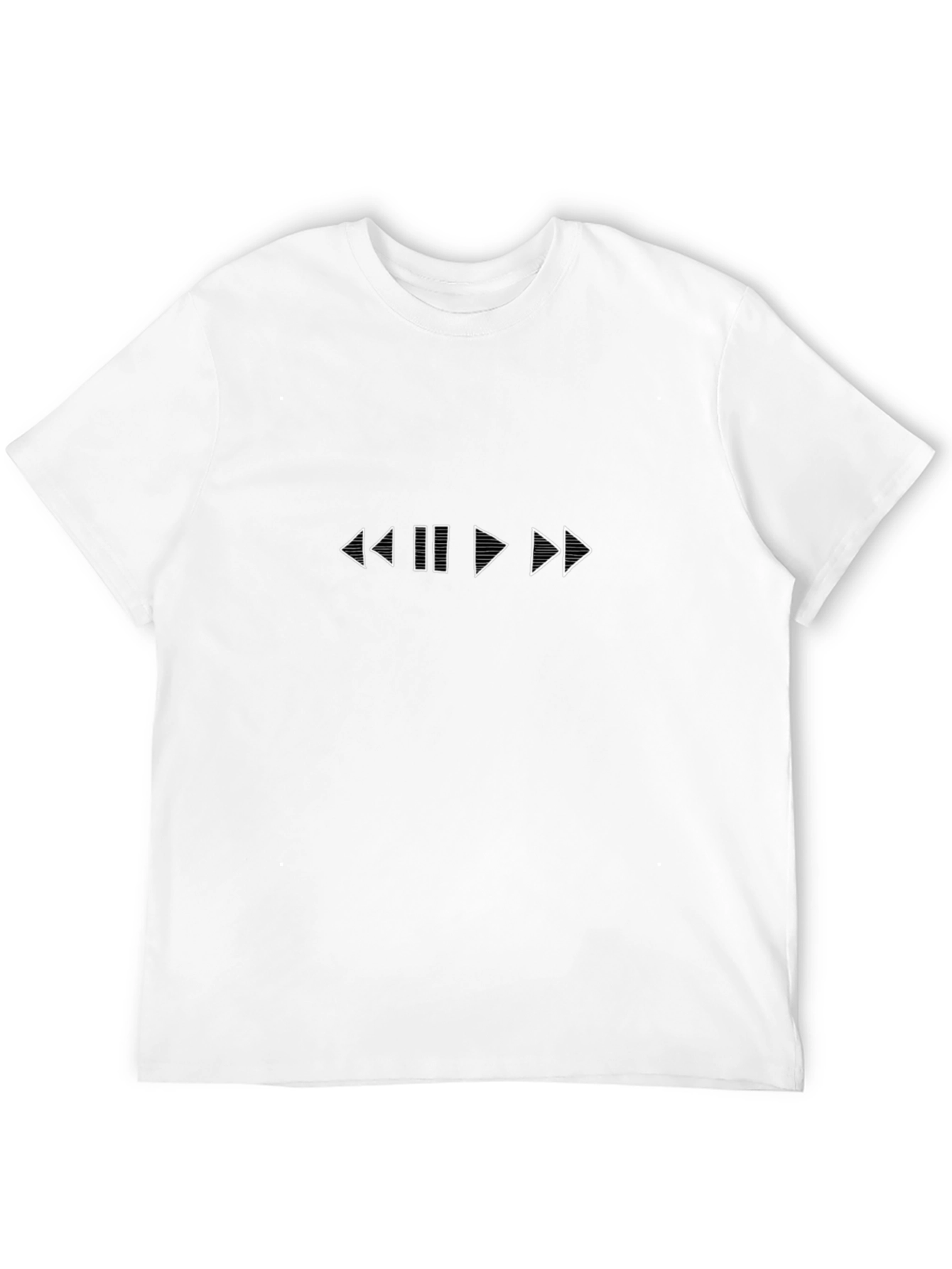 Music Controls Graphic Tee - Black Casual T-Shirt
