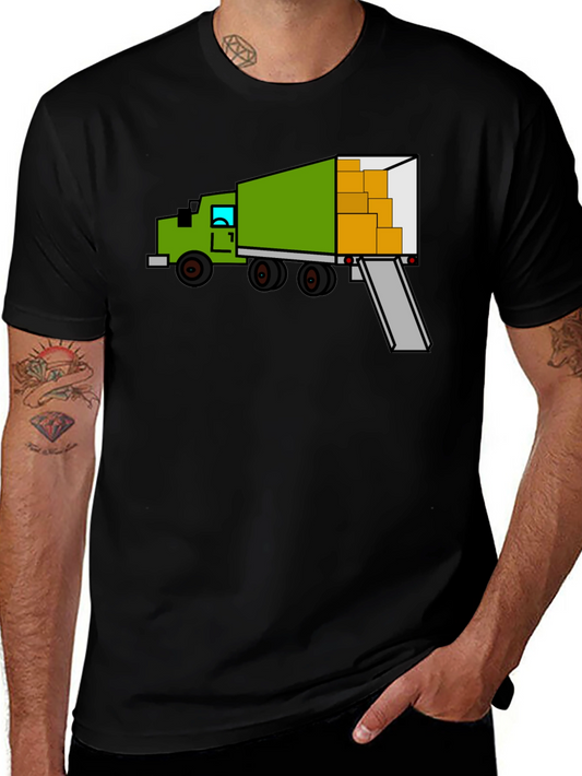 Moving Truck Graphic Tee - Novelty Design