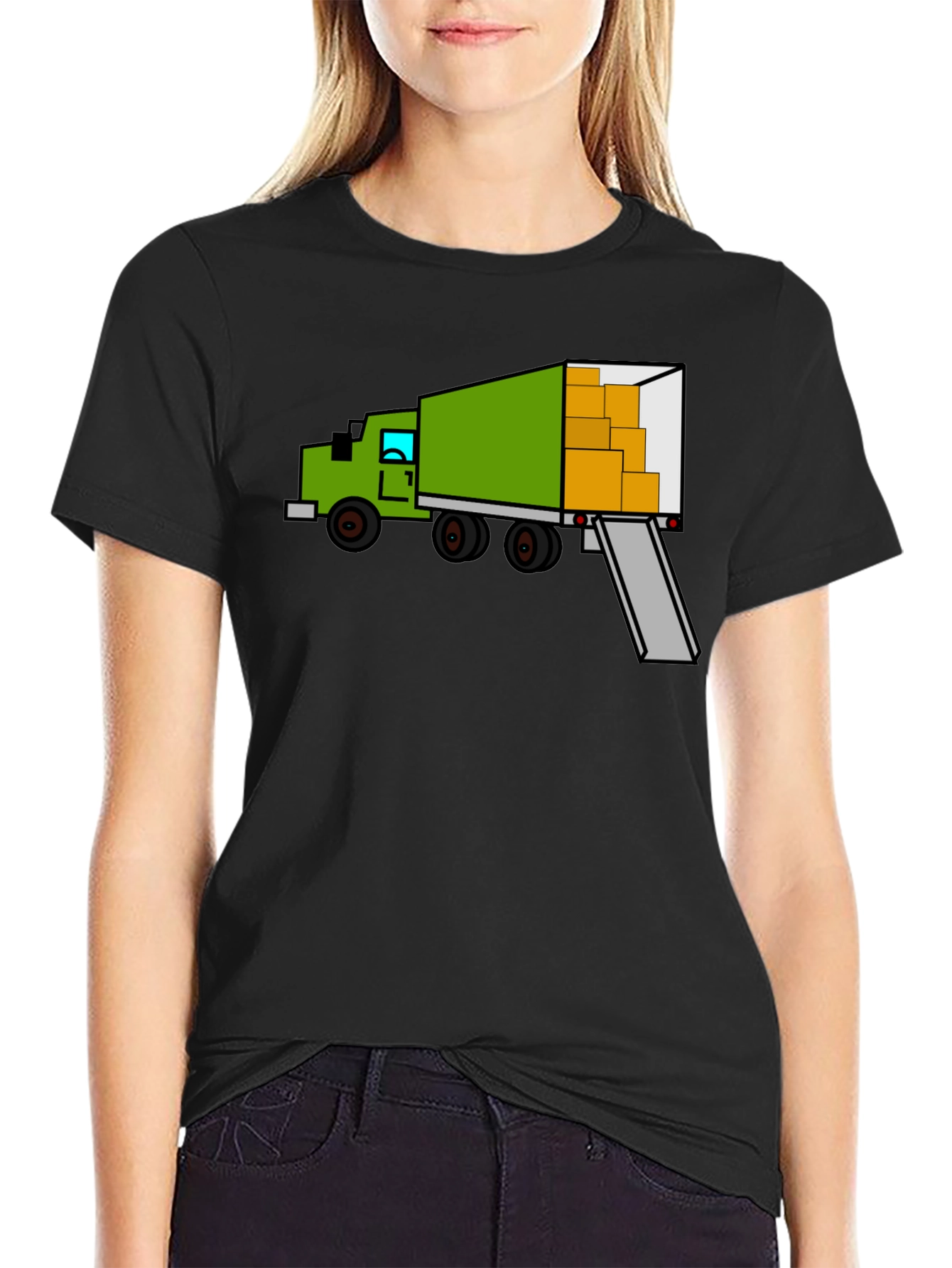 Moving Truck Graphic Tee - Novelty Design