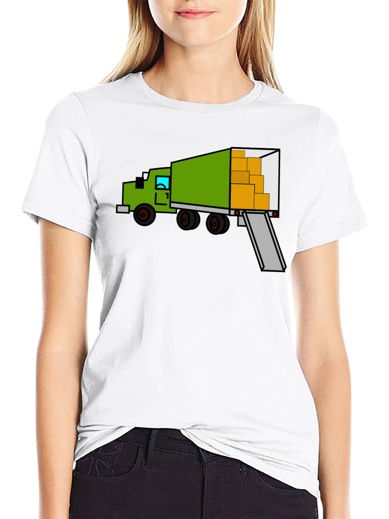 Moving Truck Graphic Tee - Novelty Design