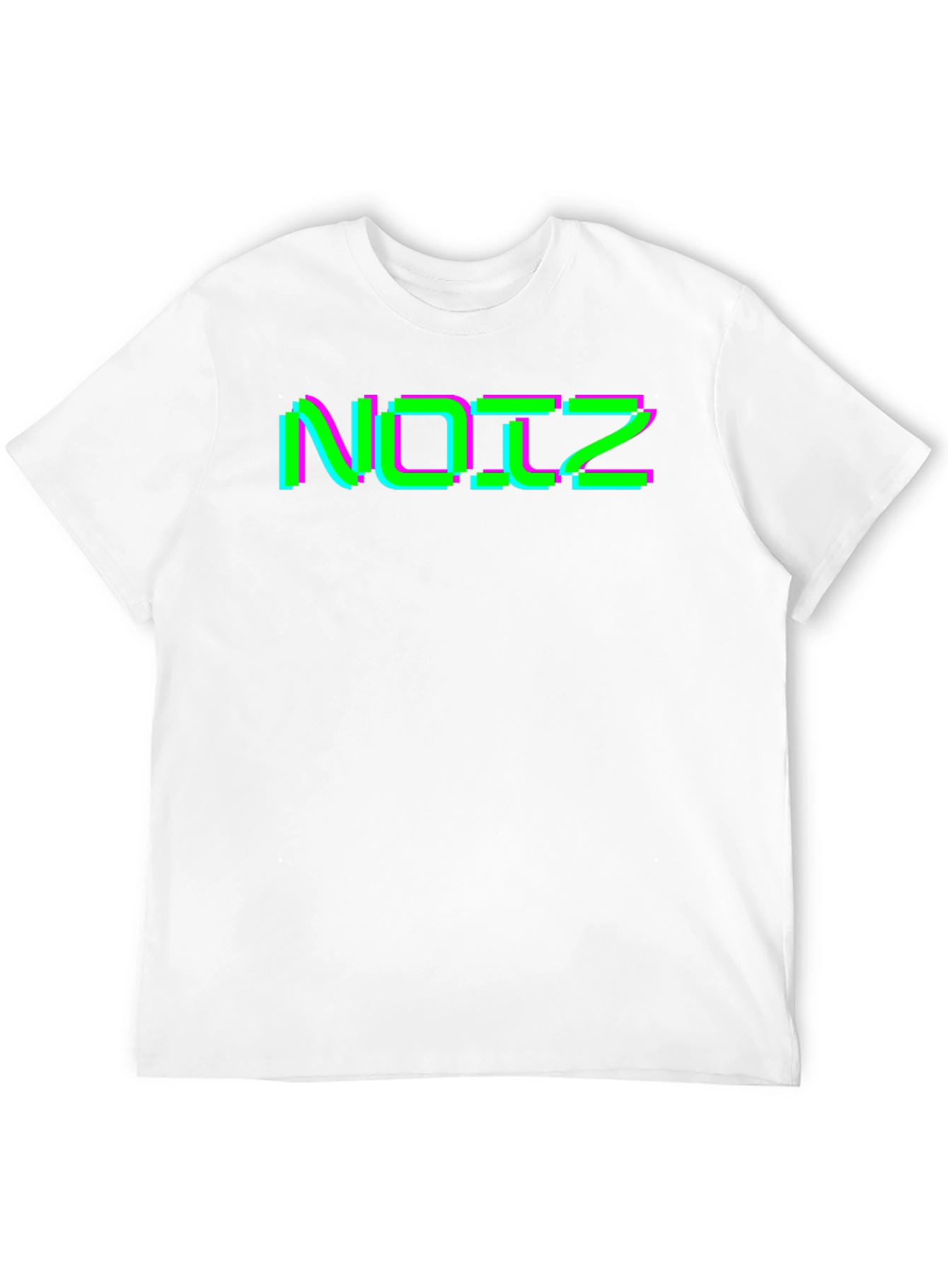 Retro Glitch Noiz Black T-Shirt