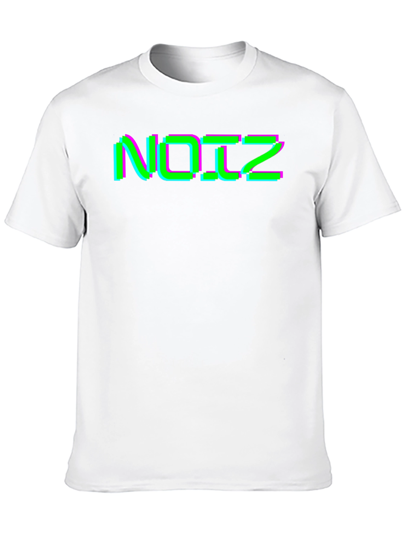 Retro Glitch Noiz Black T-Shirt
