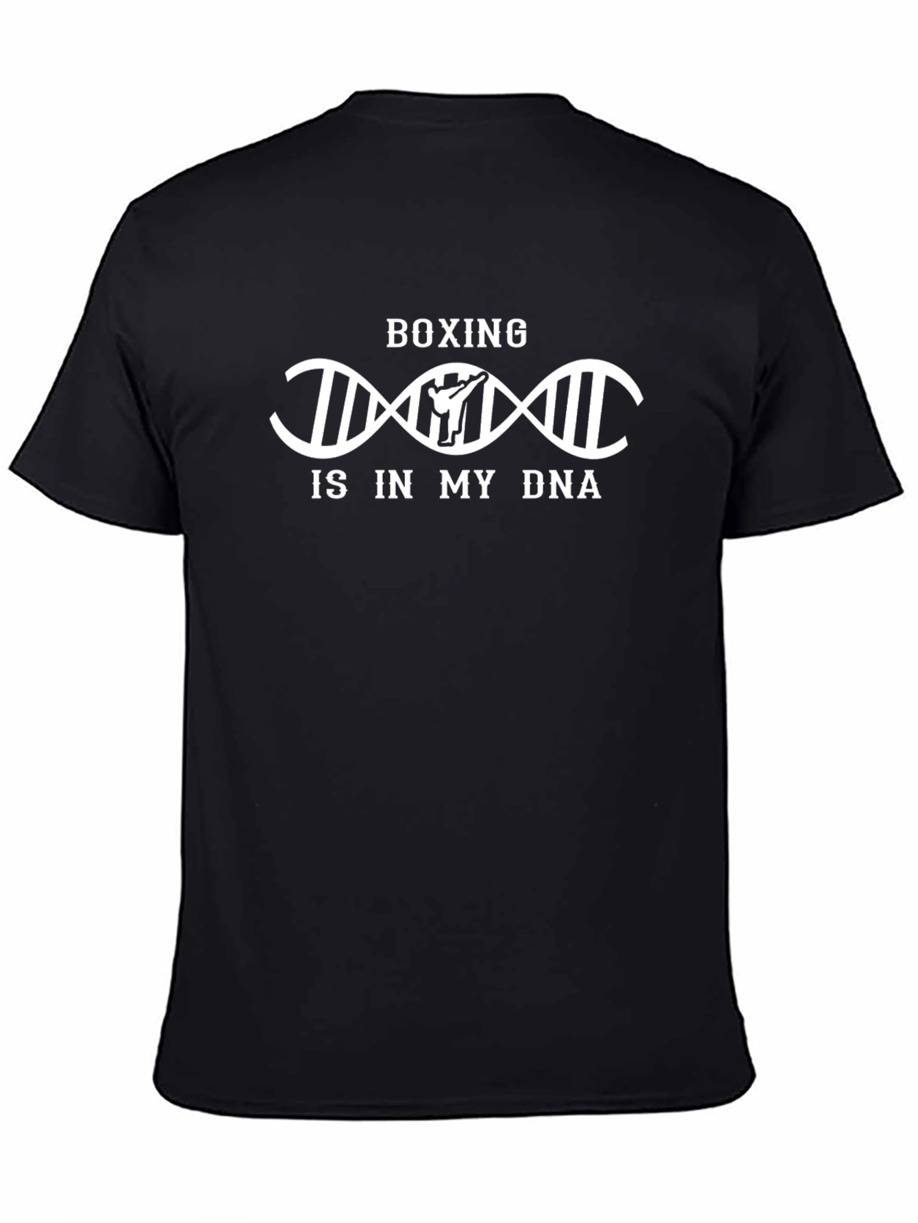 Boxing Is In My DNA Black Graphic T-Shirt