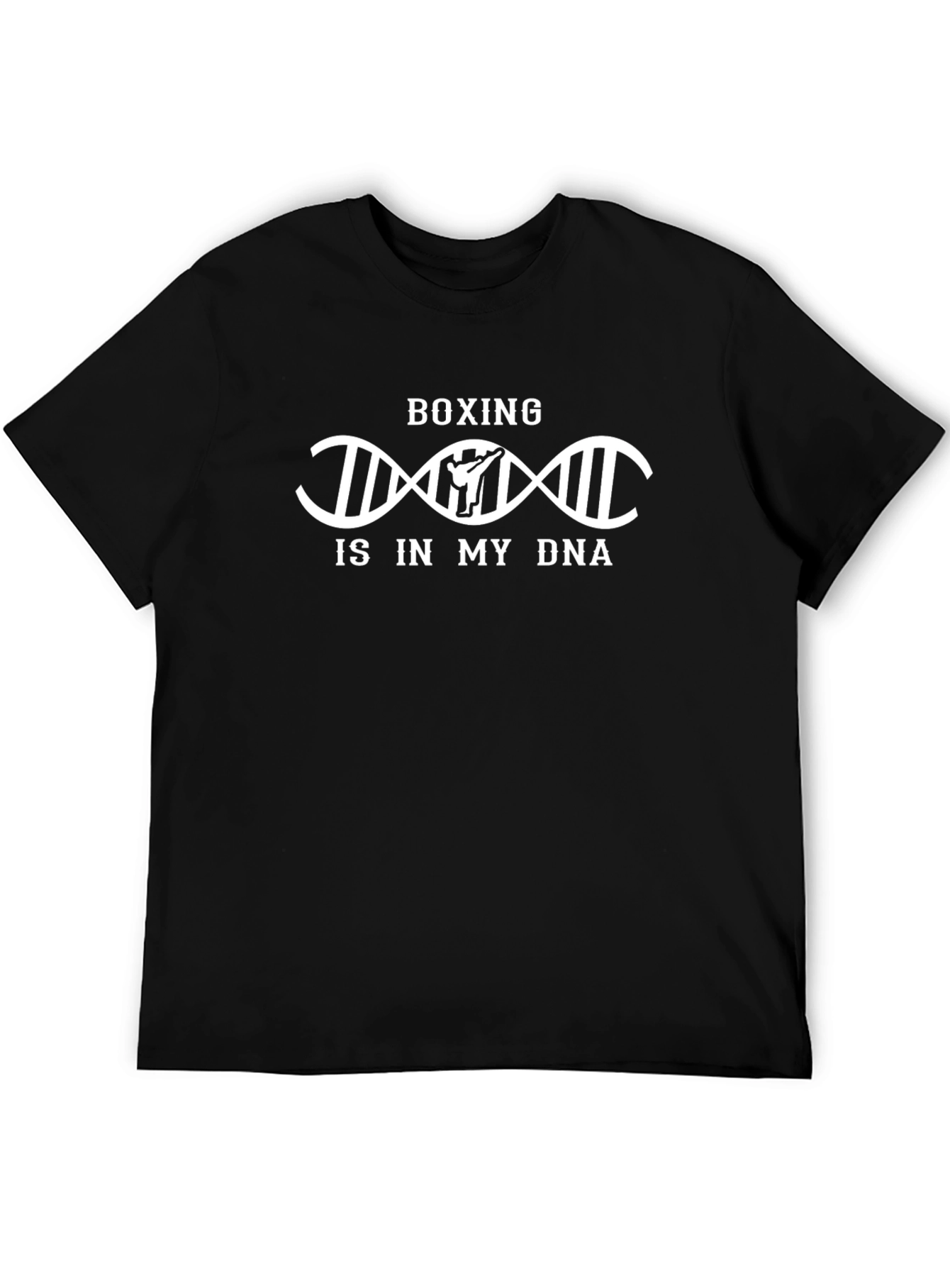 Boxing Is In My DNA Black Graphic T-Shirt