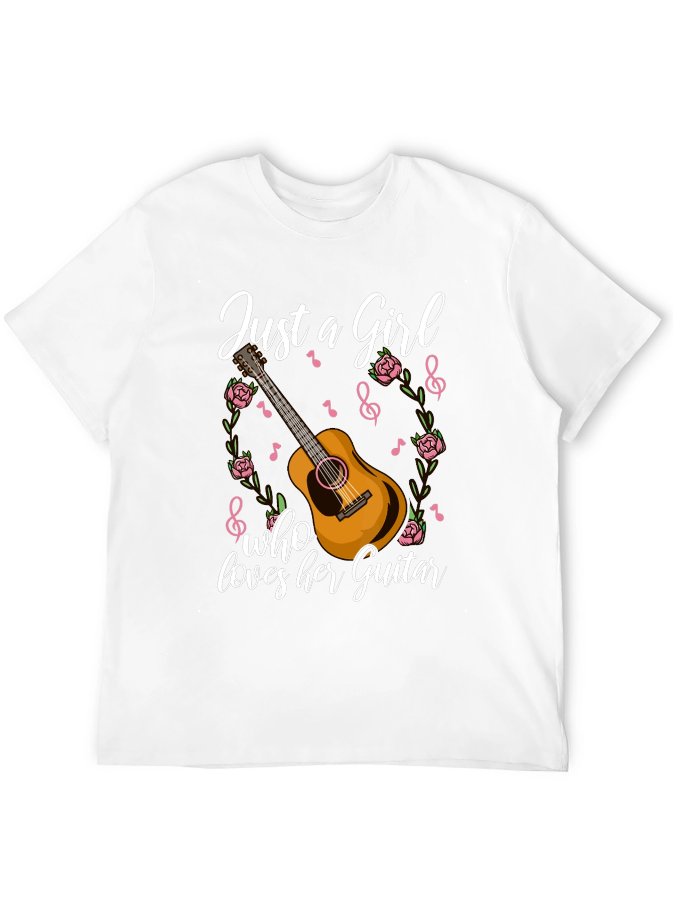 Just A Girl Who Loves Her Guitar T-Shirt