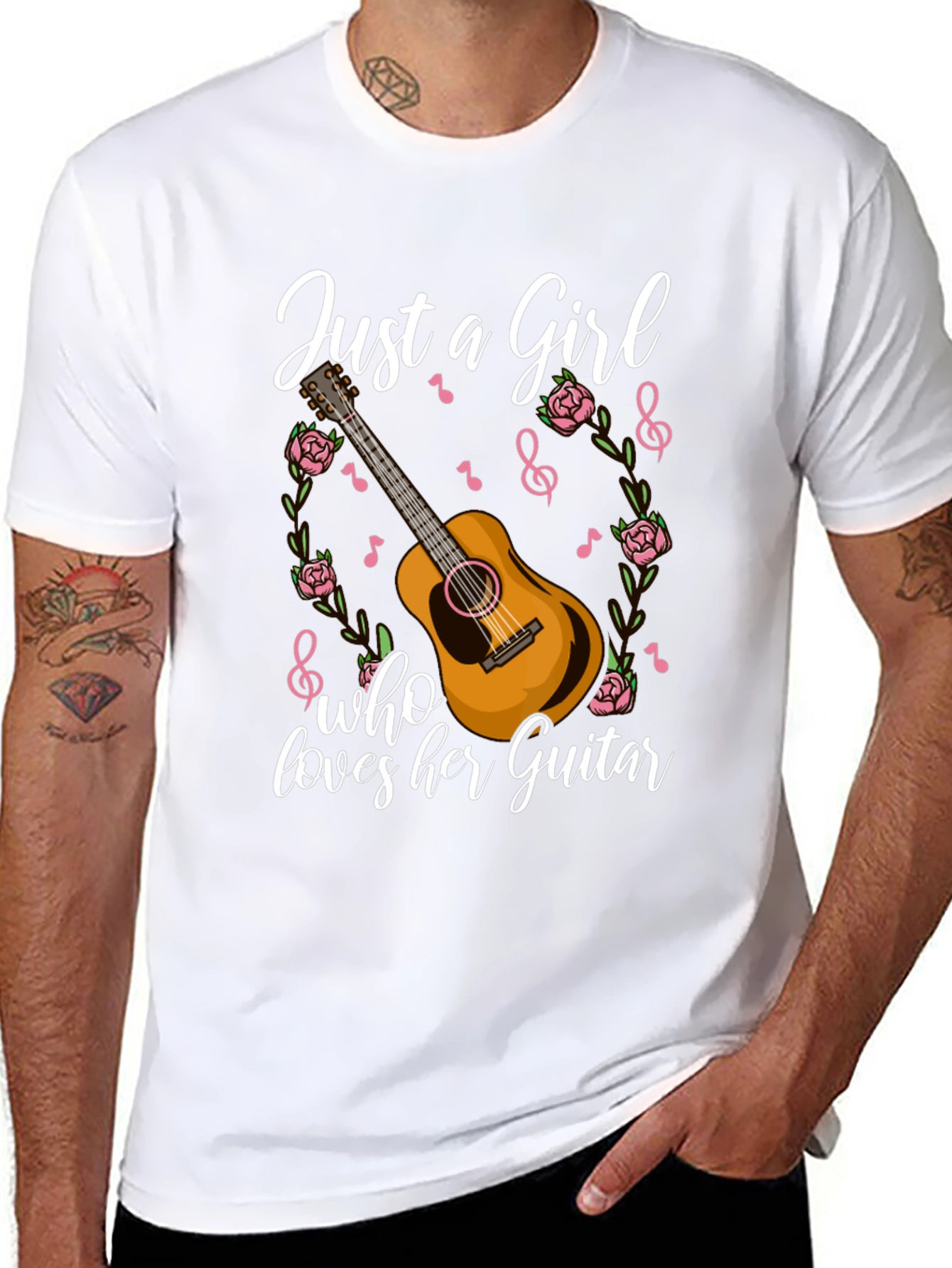 Just A Girl Who Loves Her Guitar T-Shirt