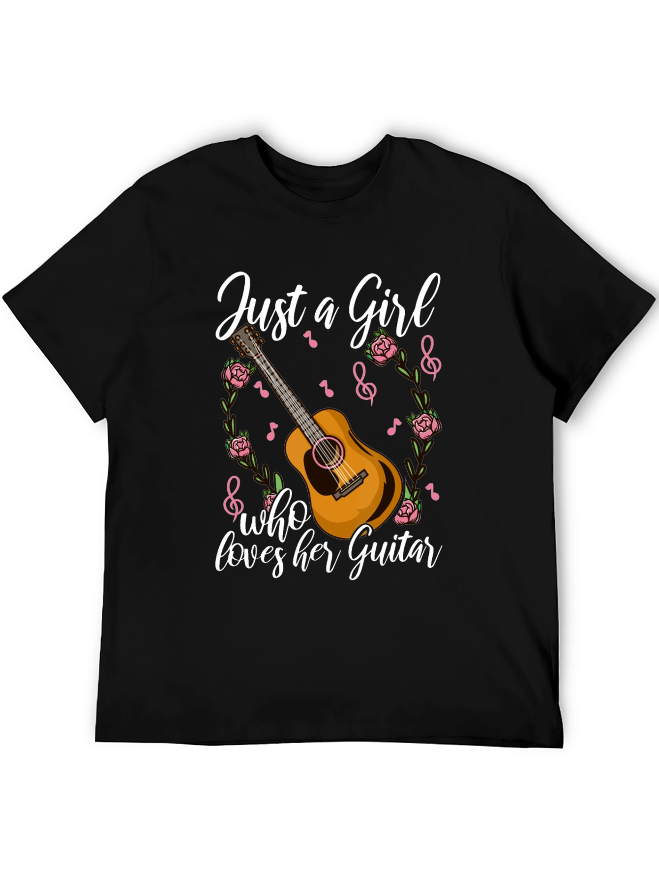 Just A Girl Who Loves Her Guitar T-Shirt