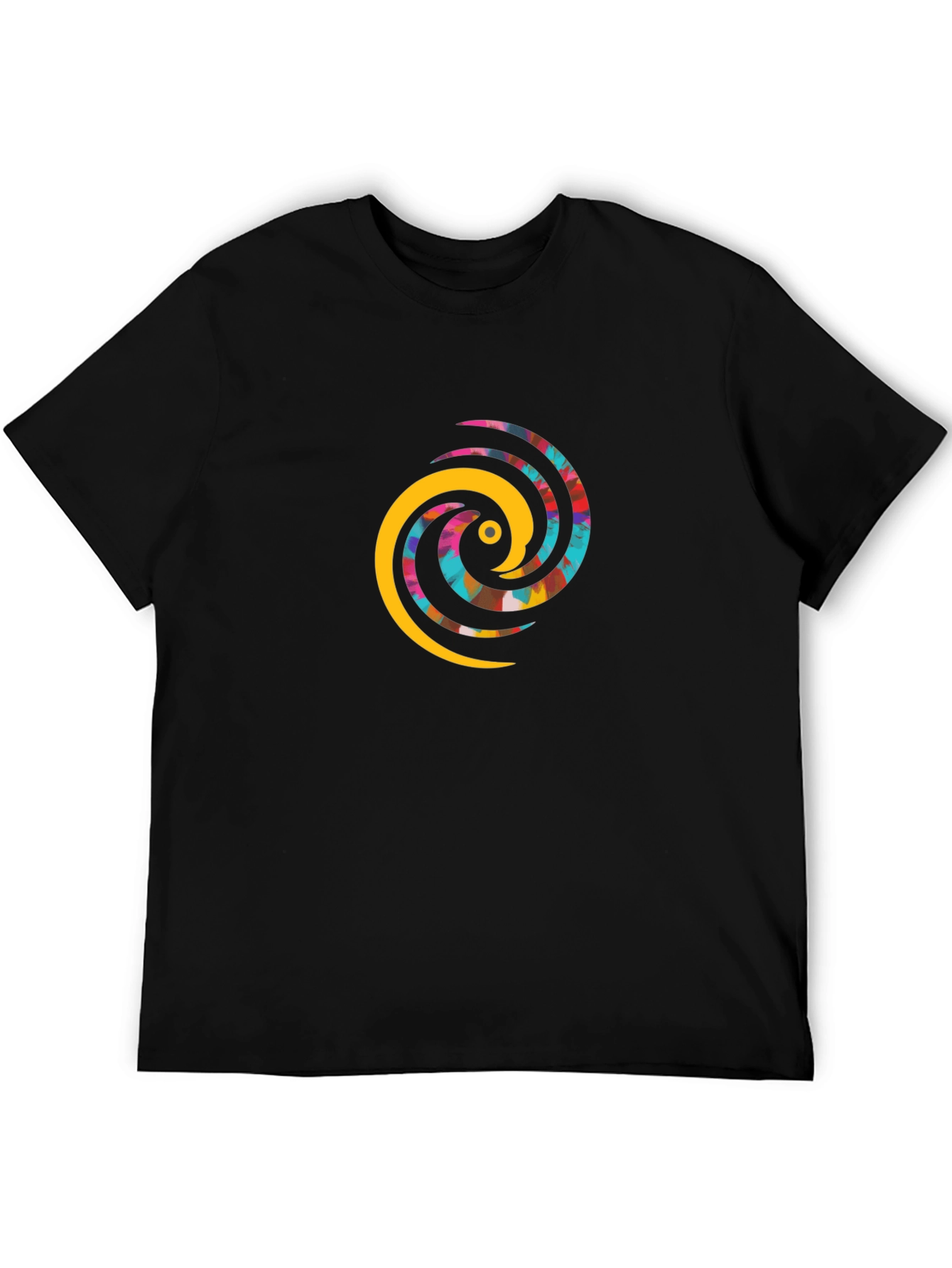 Abstract Swirl Graphic T-Shirt