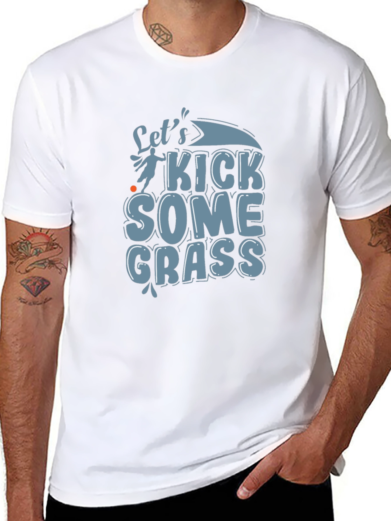 Lets Kick Some Grass Graphic Tee