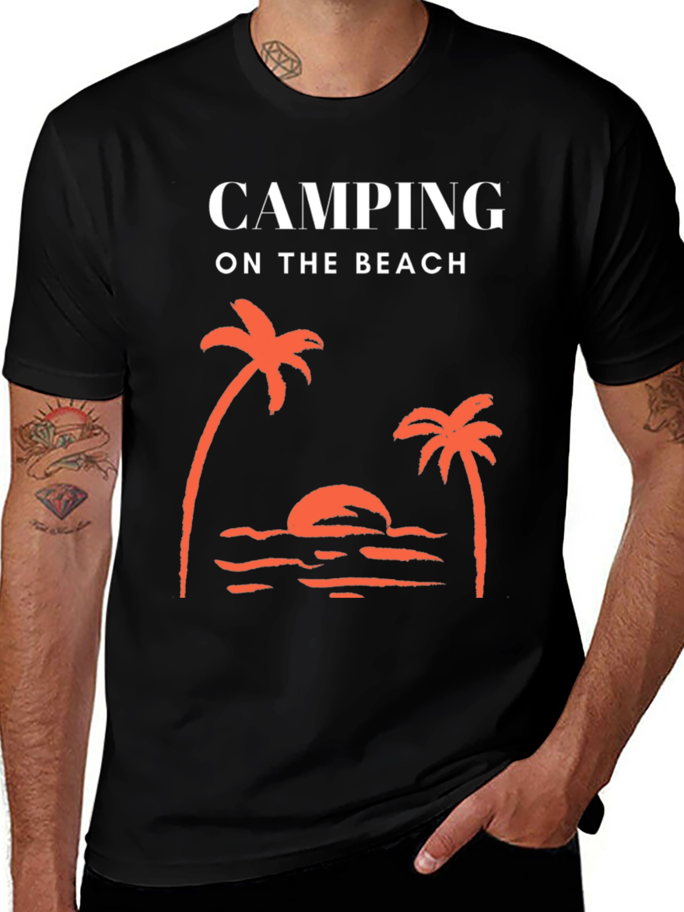 Camping on the Beach Graphic Tee