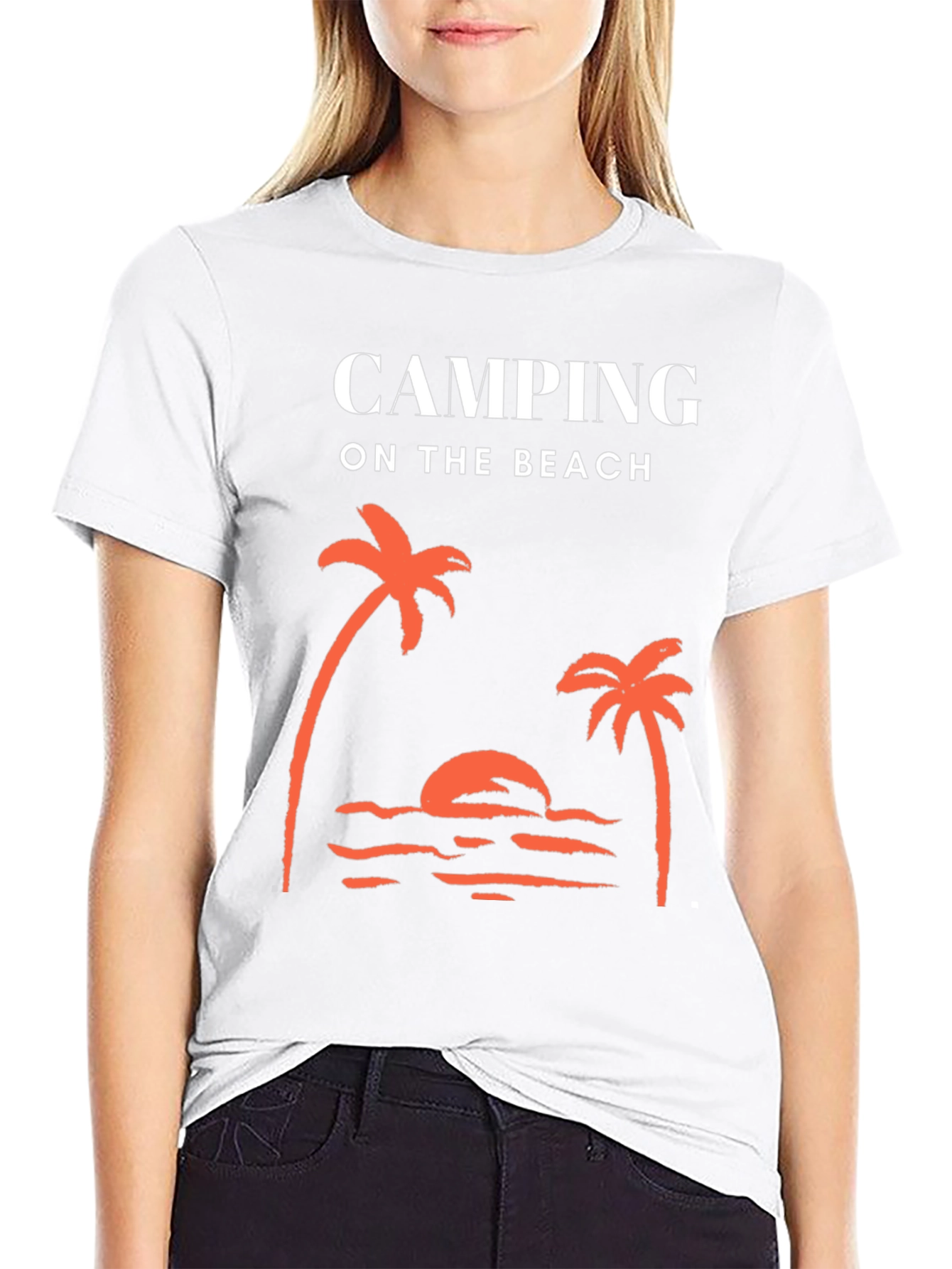 Camping on the Beach Graphic Tee